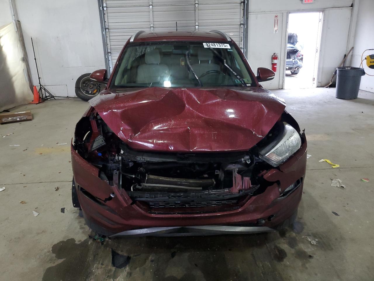 2016 Hyundai Tucson Limited Burgundy vin: KM8J3CA26GU076852