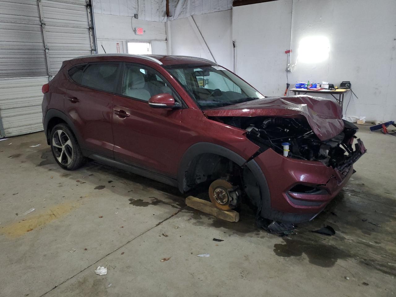 2016 Hyundai Tucson Limited Burgundy vin: KM8J3CA26GU076852