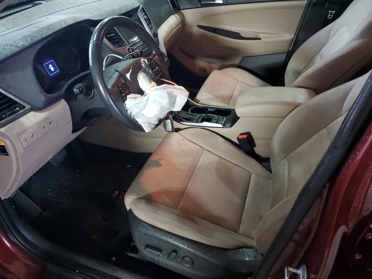 2016 Hyundai Tucson Limited Burgundy vin: KM8J3CA26GU076852