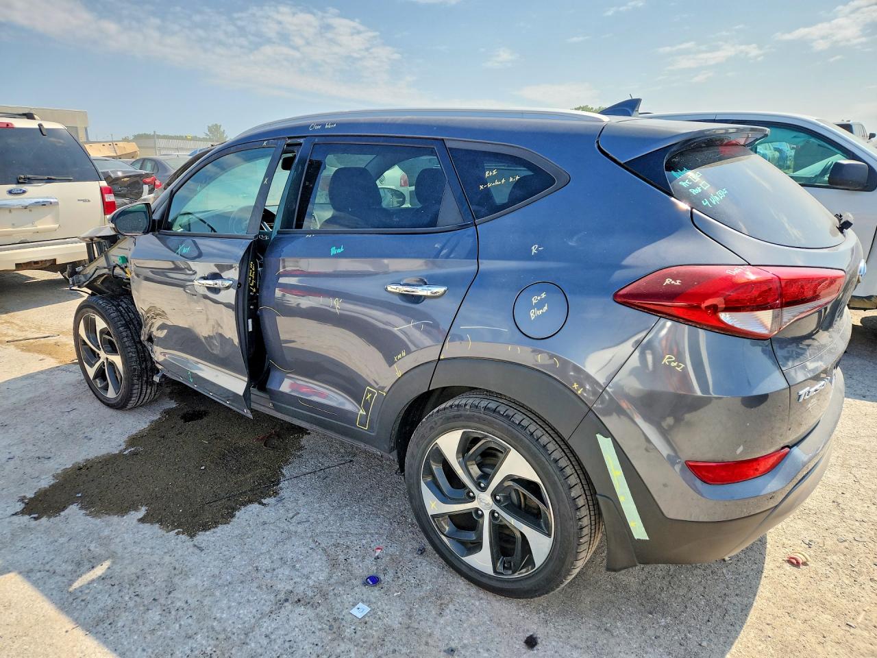 2016 Hyundai Tucson Limited Gray vin: KM8J3CA26GU088774
