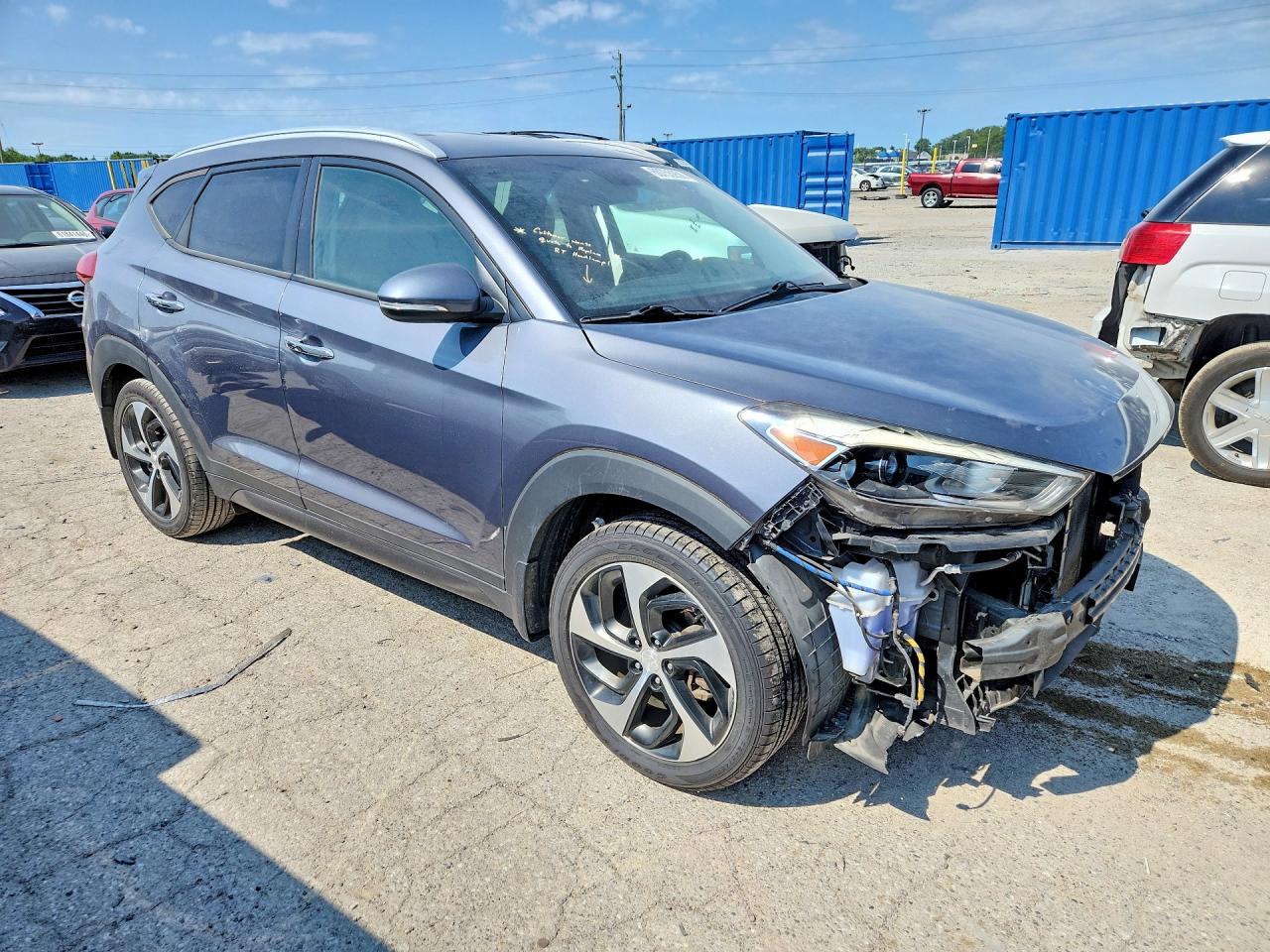2016 Hyundai Tucson Limited Gray vin: KM8J3CA26GU088774
