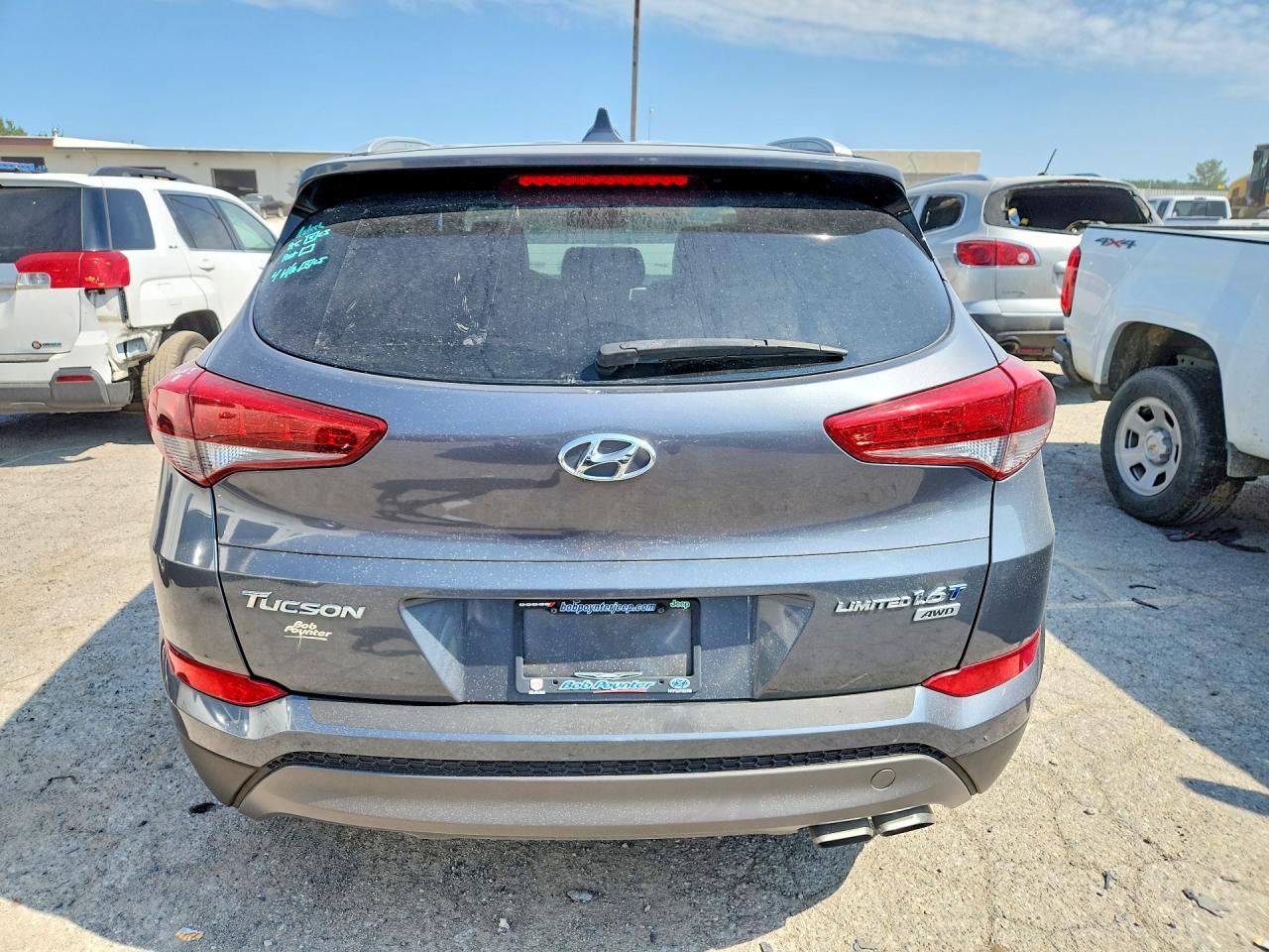 2016 Hyundai Tucson Limited Gray vin: KM8J3CA26GU088774