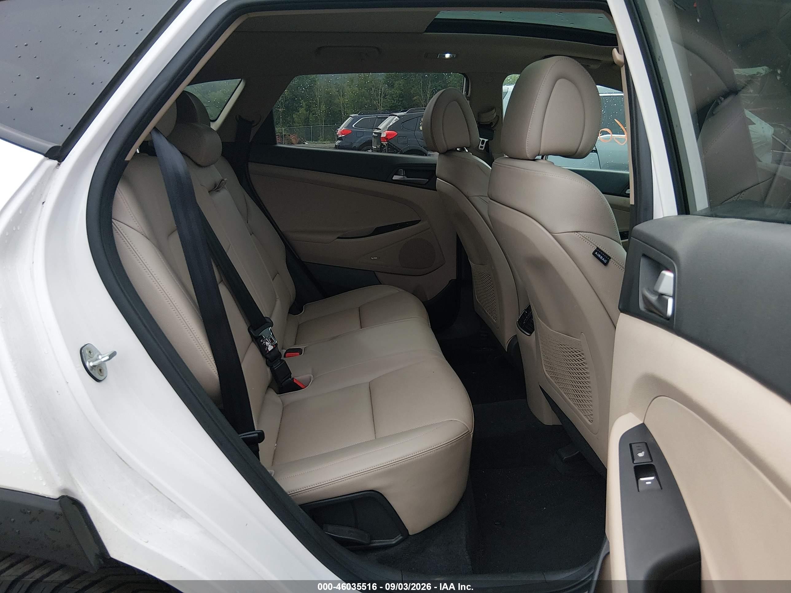 2017 Hyundai Tucson Limited White vin: KM8J3CA26HU280181