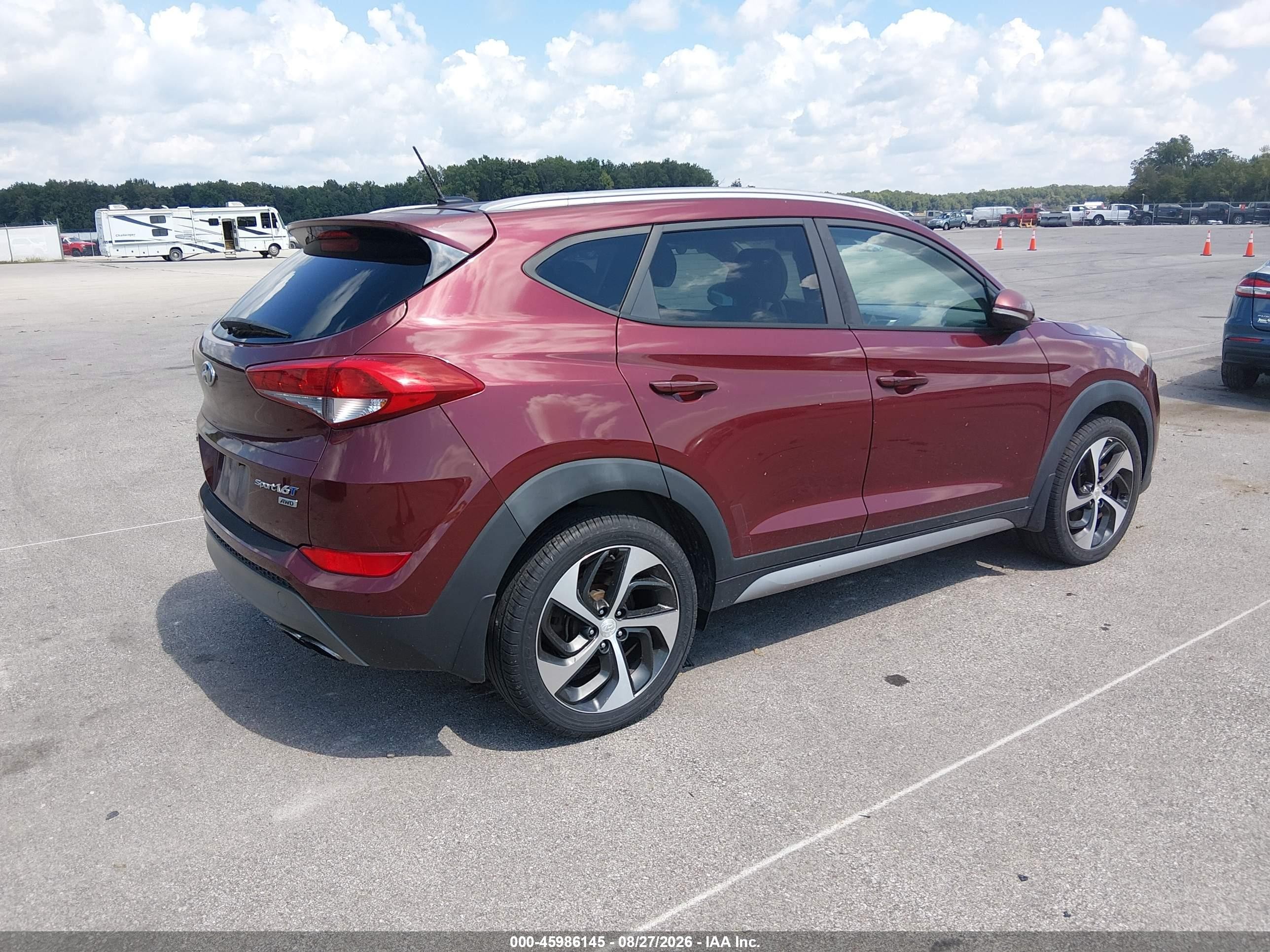 2017 Hyundai Tucson Sport Red vin: KM8J3CA29HU271796