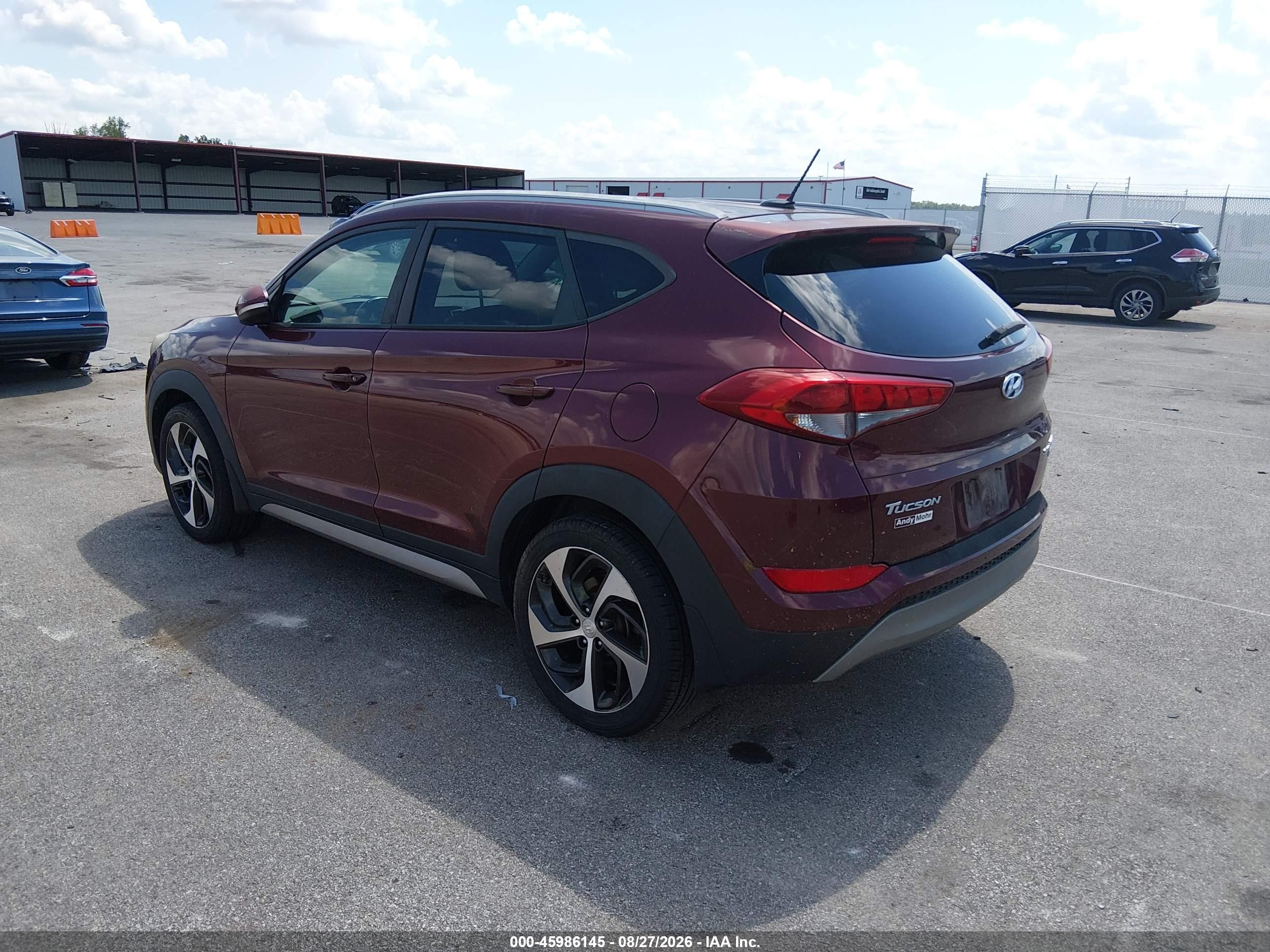 2017 Hyundai Tucson Sport Red vin: KM8J3CA29HU271796