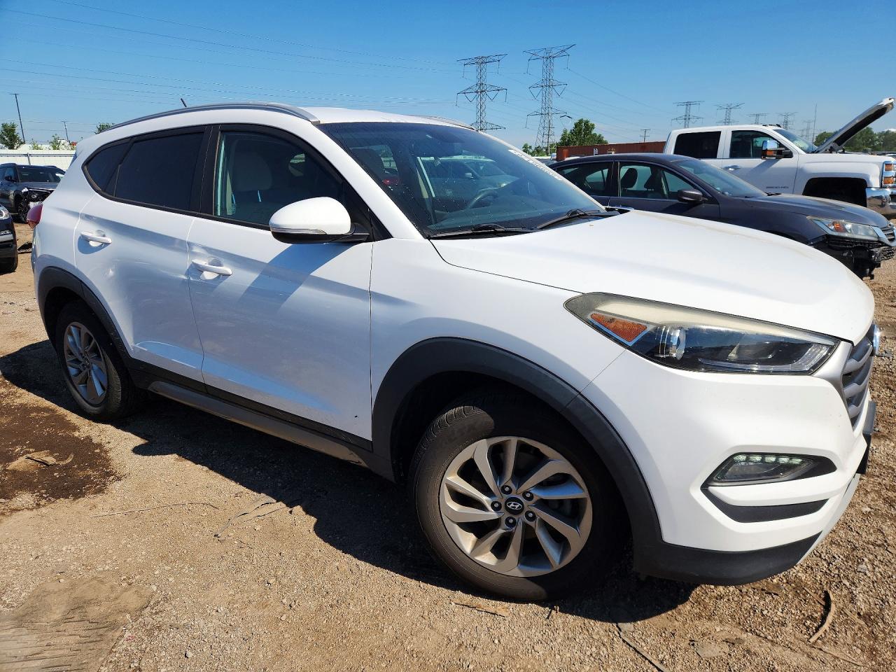 2017 Hyundai Tucson Eco Белый vin: KM8J3CA29HU315554