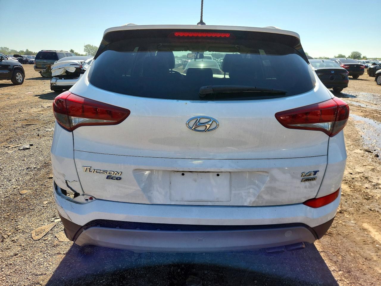 2017 Hyundai Tucson Eco Белый vin: KM8J3CA29HU315554