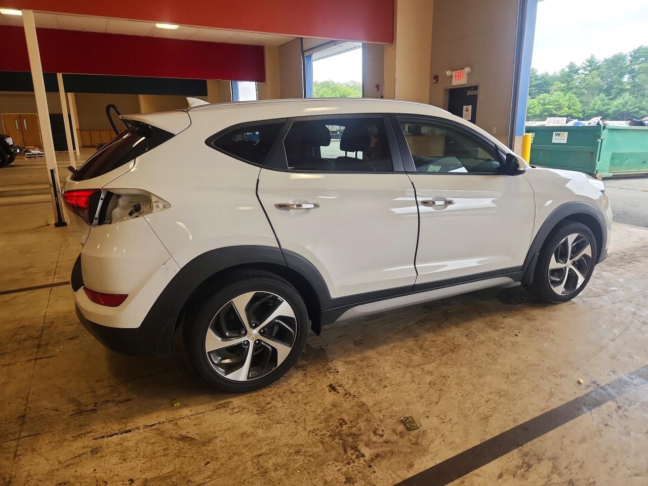 2018 Hyundai Tucson Limited White vin: KM8J3CA2XJU653227