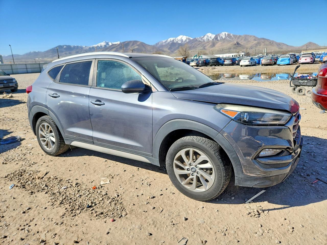 2018 Hyundai Tucson Sel Gray vin: KM8J3CA40JU668062