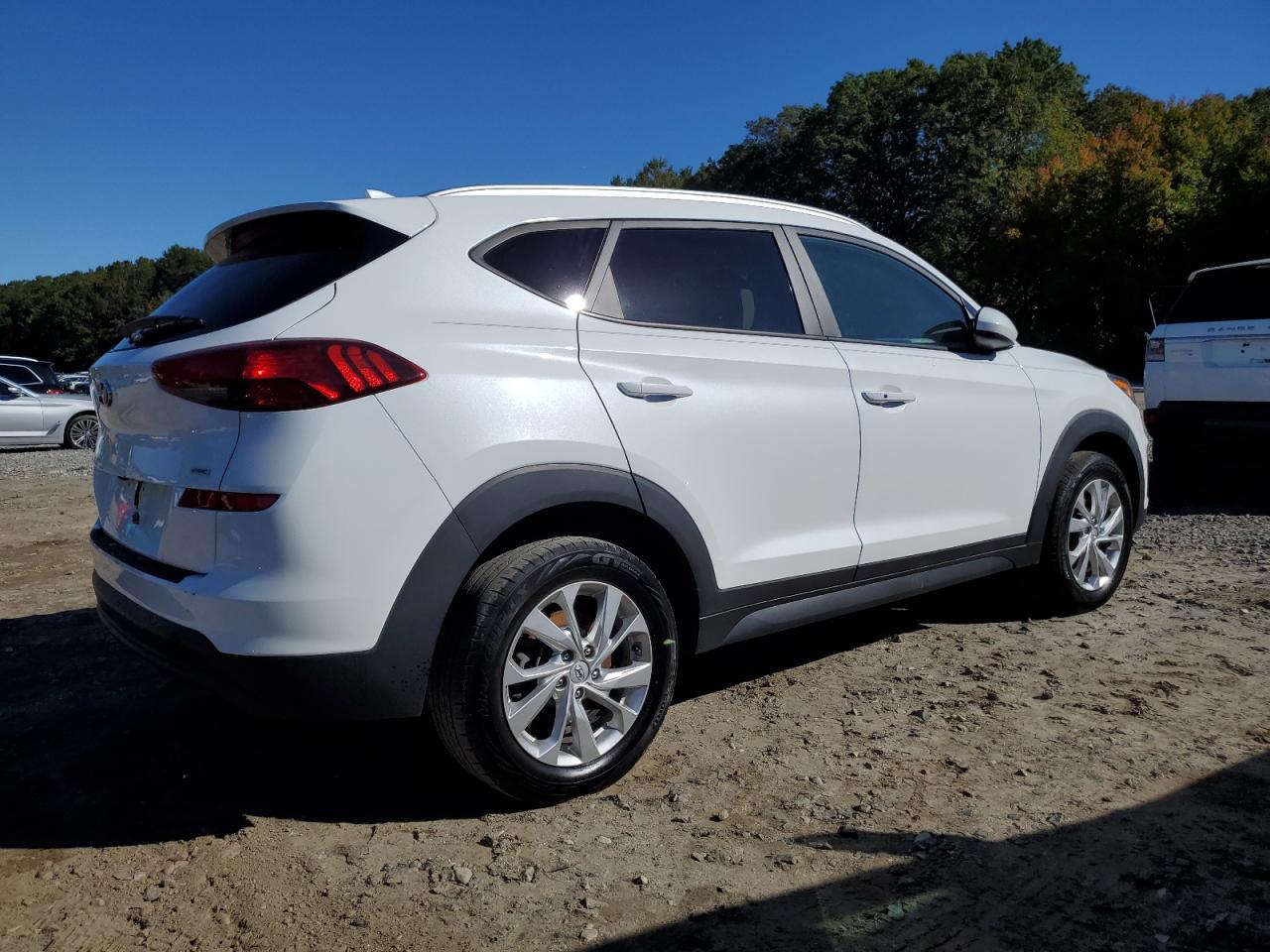 2021 Hyundai Tucson Limited Белый vin: KM8J3CA40MU365884