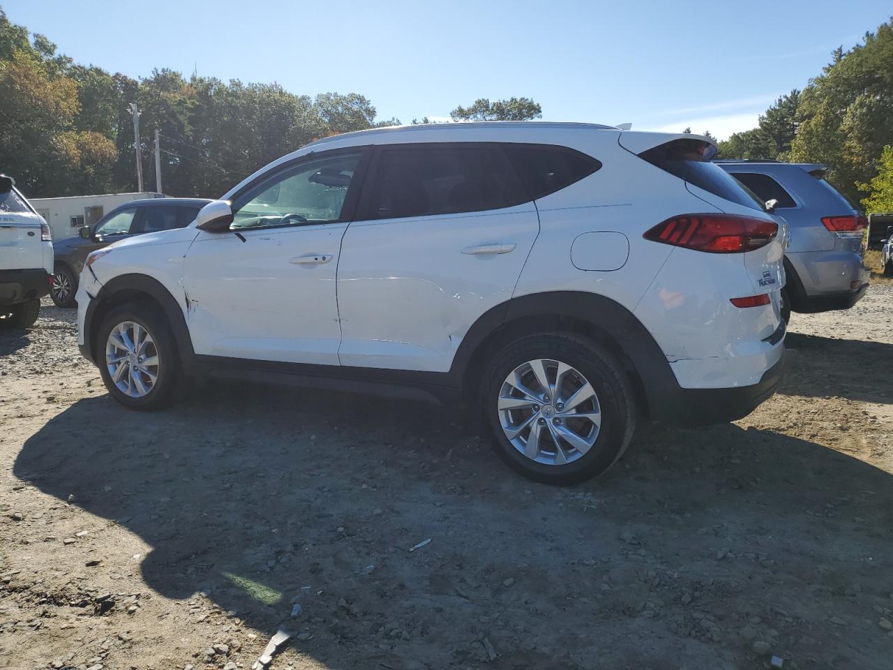 2021 Hyundai Tucson Limited Белый vin: KM8J3CA40MU365884