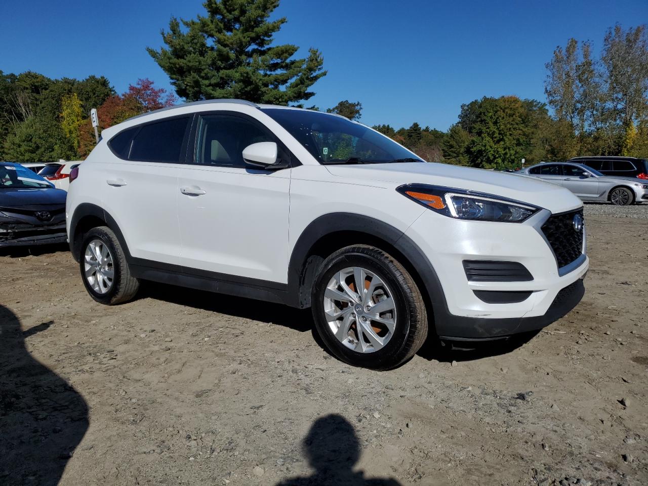 2021 Hyundai Tucson Limited Белый vin: KM8J3CA40MU365884