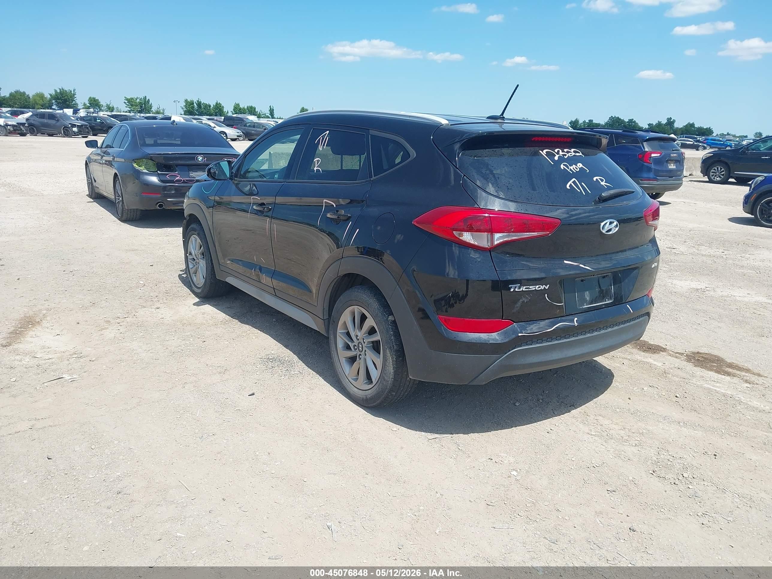 2017 Hyundai Tucson Se Black vin: KM8J3CA41HU562889