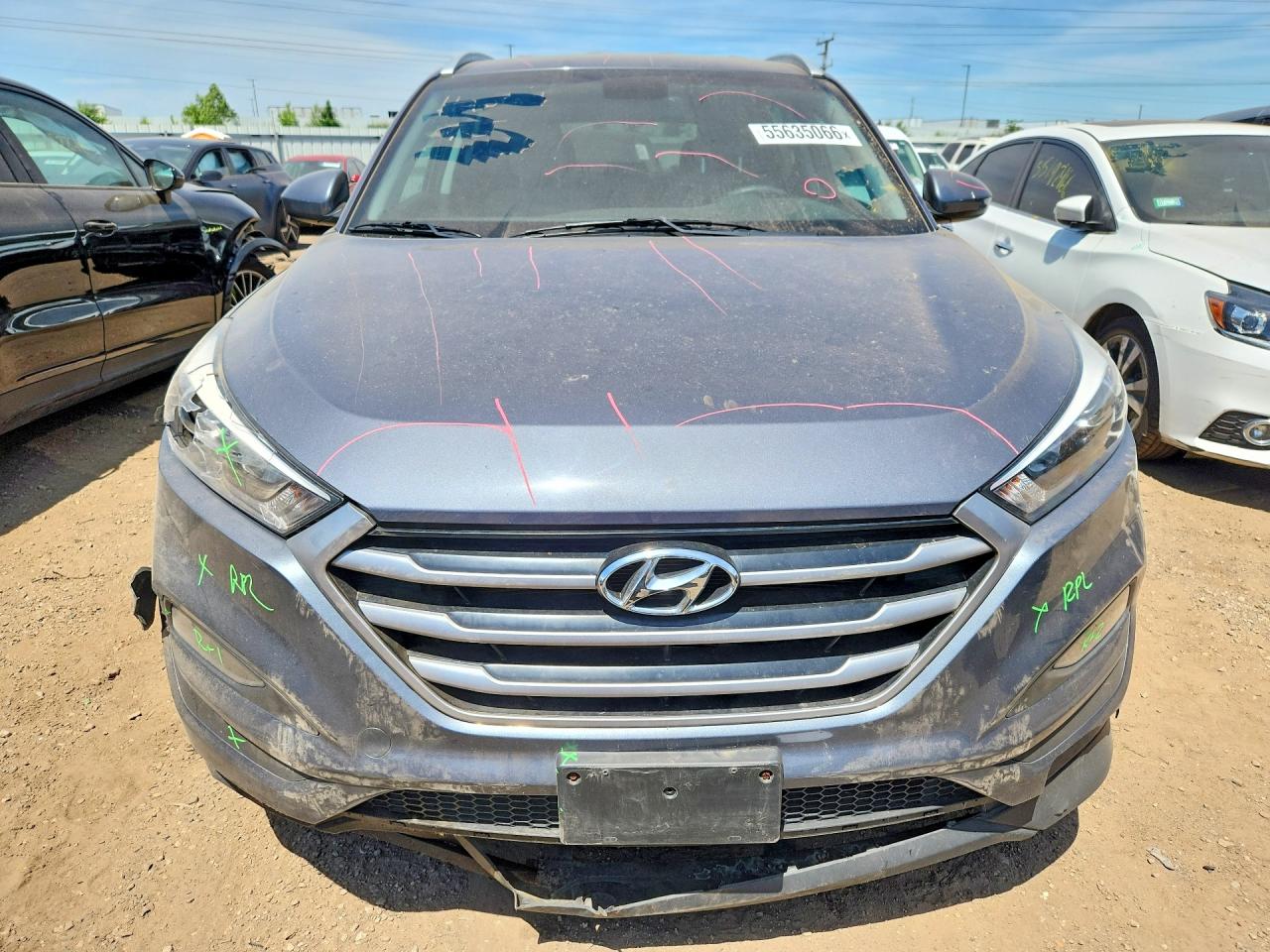 2018 Hyundai Tucson Sel Gray vin: KM8J3CA41JU752066