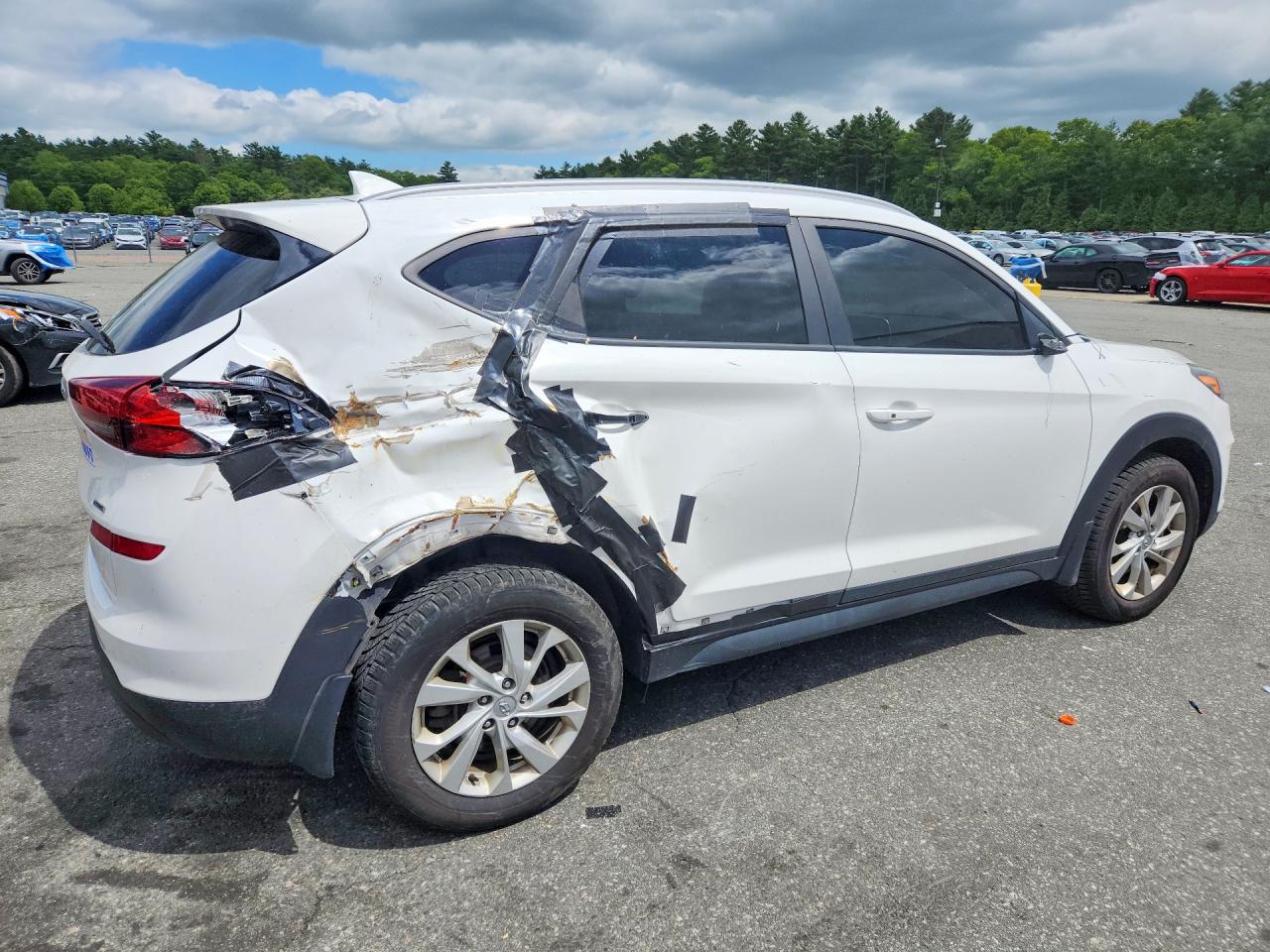 2020 Hyundai Tucson Value White vin: KM8J3CA41LU150657