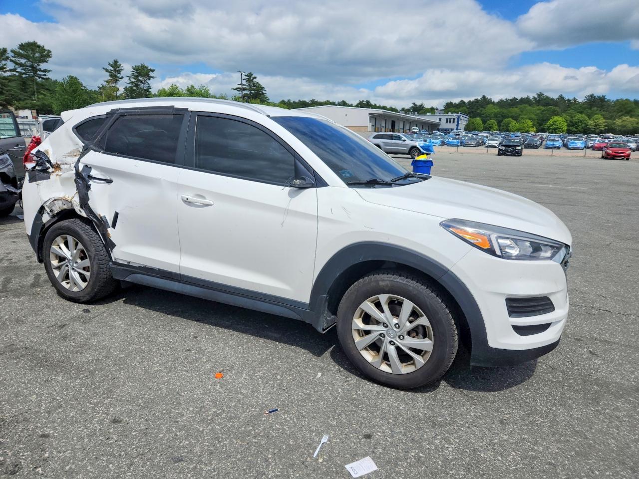 2020 Hyundai Tucson Value White vin: KM8J3CA41LU150657