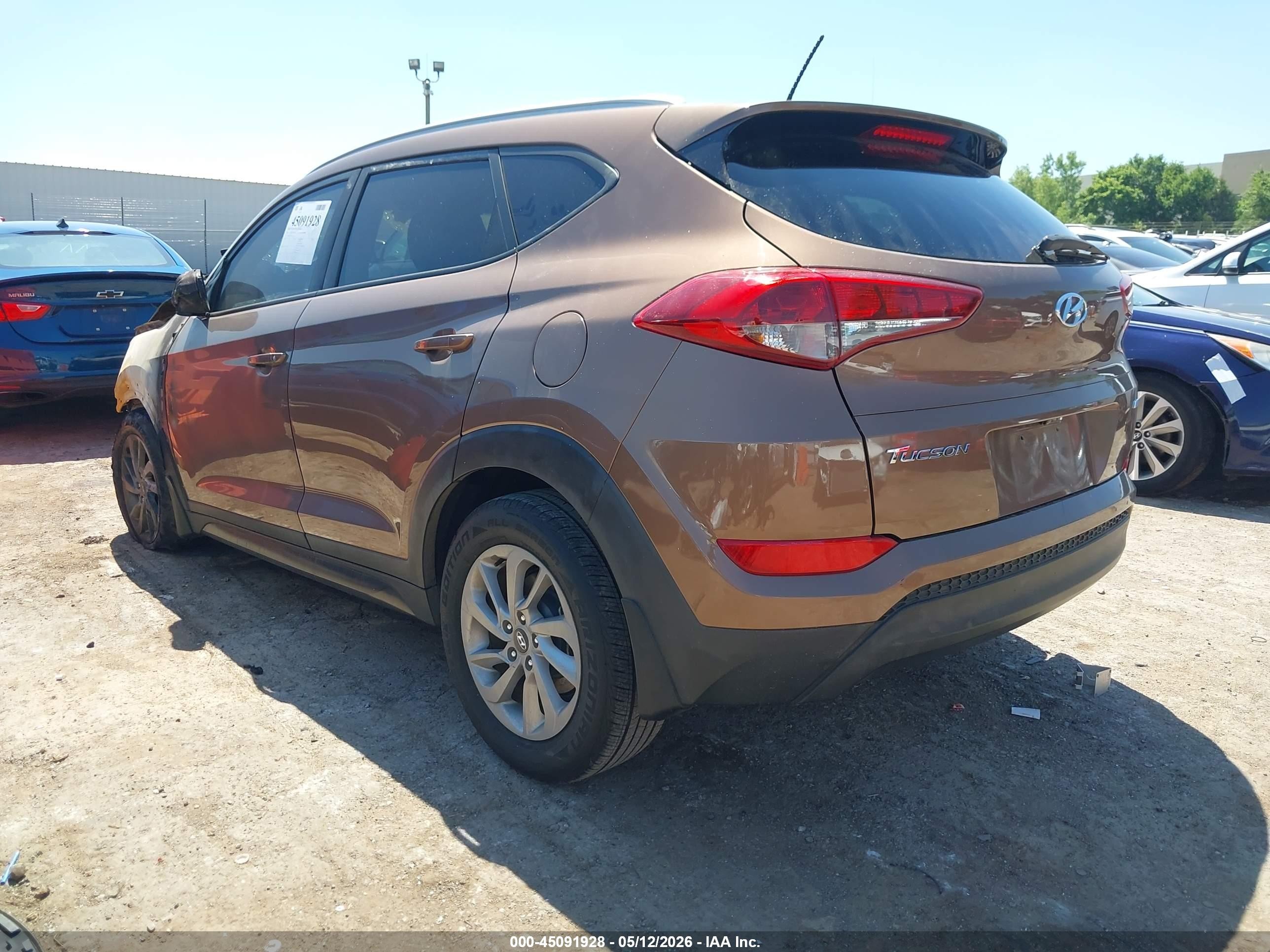 2016 Hyundai Tucson Se Brown vin: KM8J3CA42GU064778