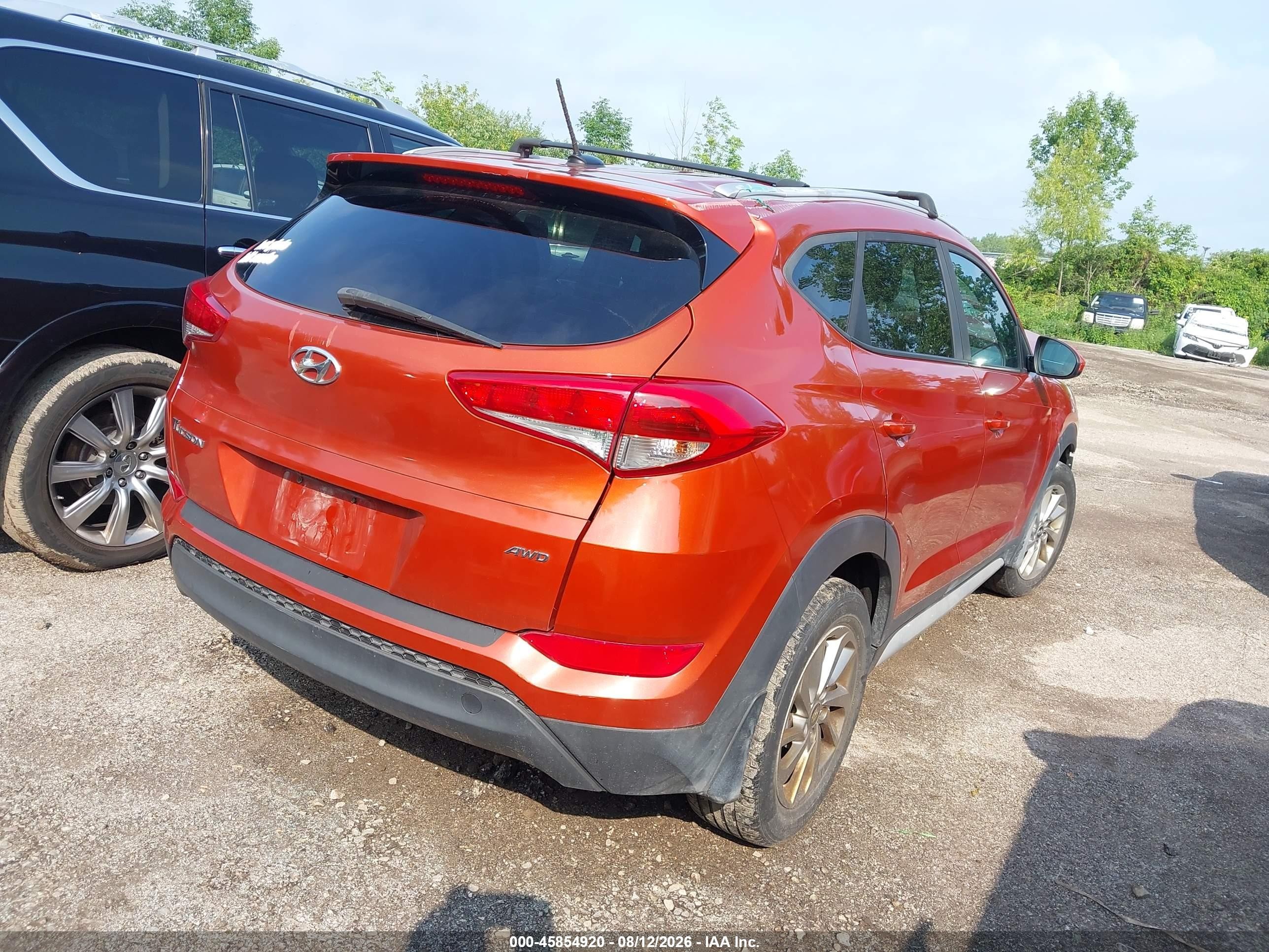 2017 Hyundai Tucson Se Orange vin: KM8J3CA44HU510978