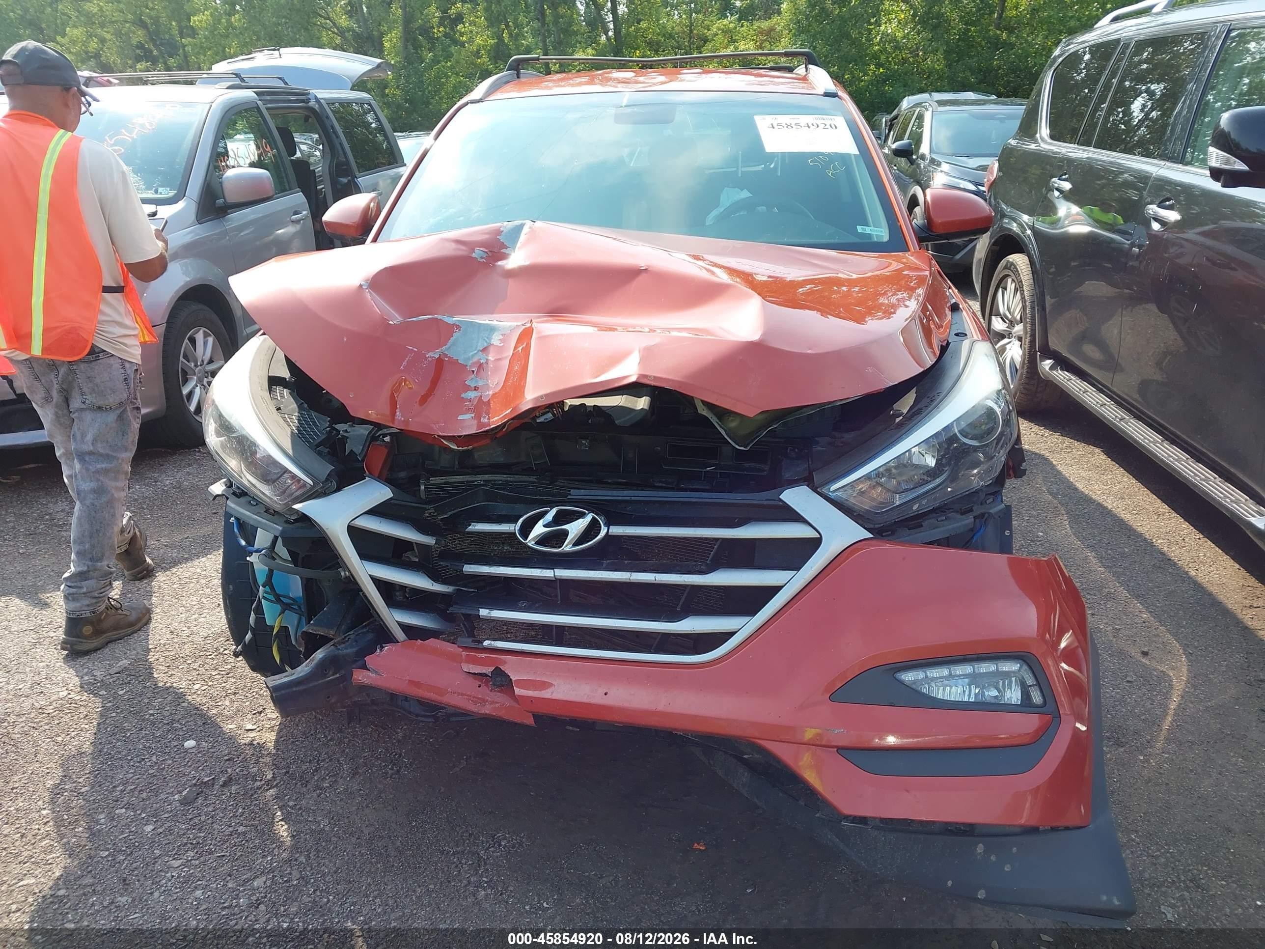 2017 Hyundai Tucson Se Orange vin: KM8J3CA44HU510978