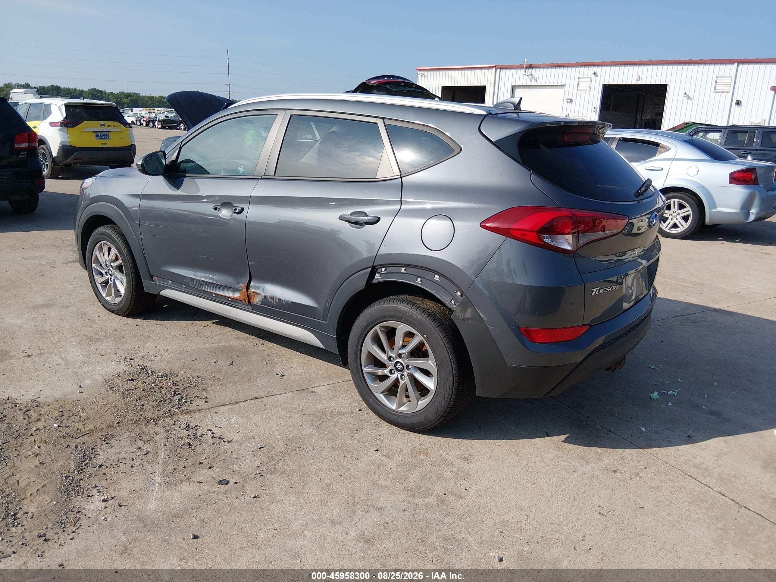 2018 Hyundai Tucson Sel Gray vin: KM8J3CA44JU753213