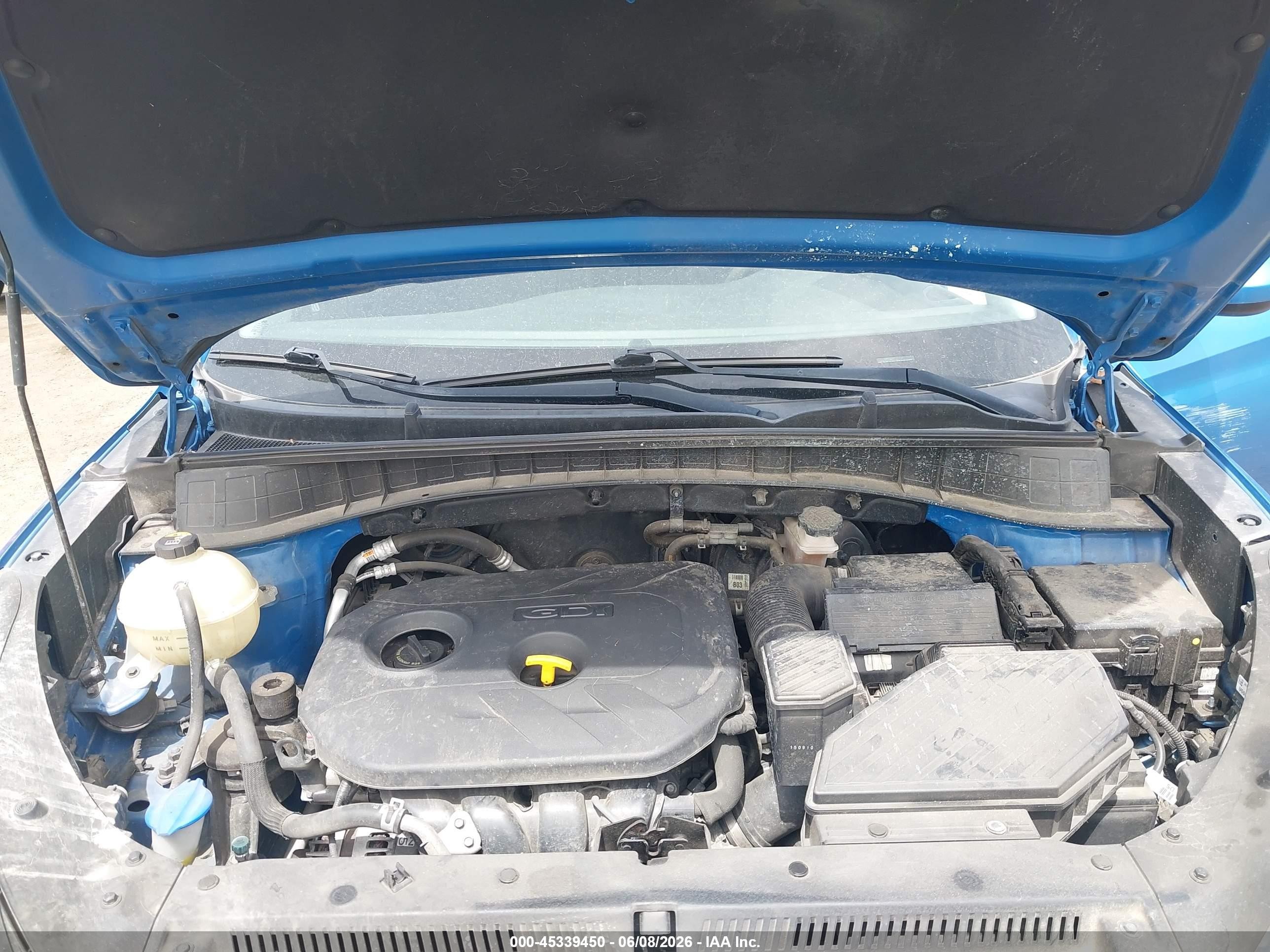 2016 Hyundai Tucson Se Синий vin: KM8J3CA45GU088282