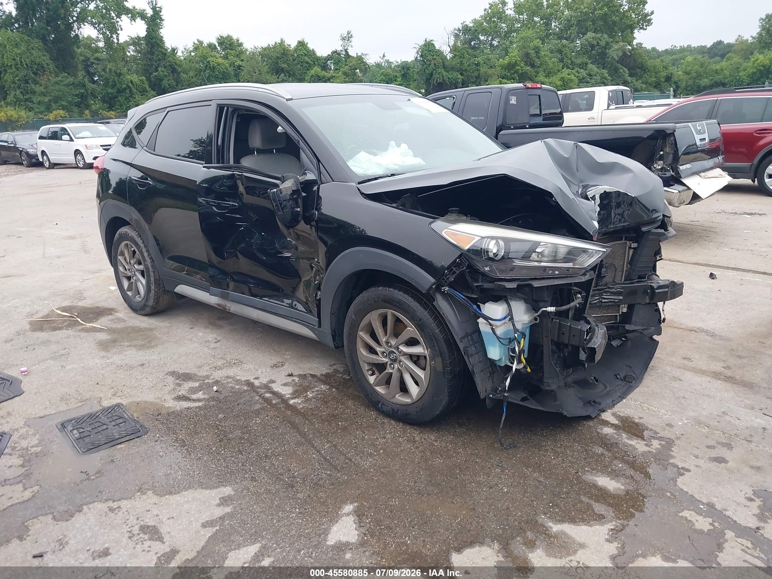 2017 Hyundai Tucson Se Black vin: KM8J3CA45HU545562