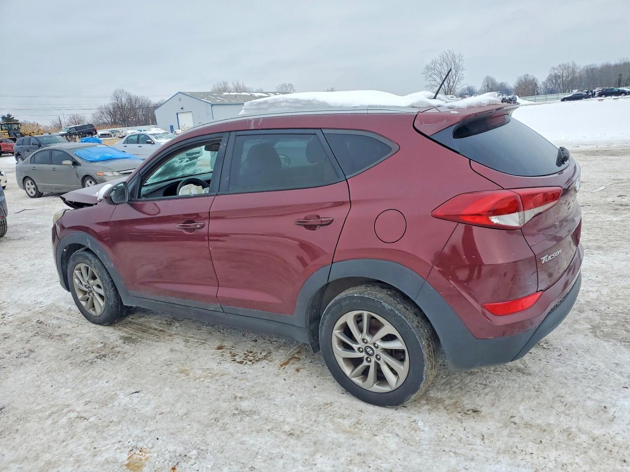 2016 Hyundai Tucson Limited Темно-бордовый vin: KM8J3CA46GU139501