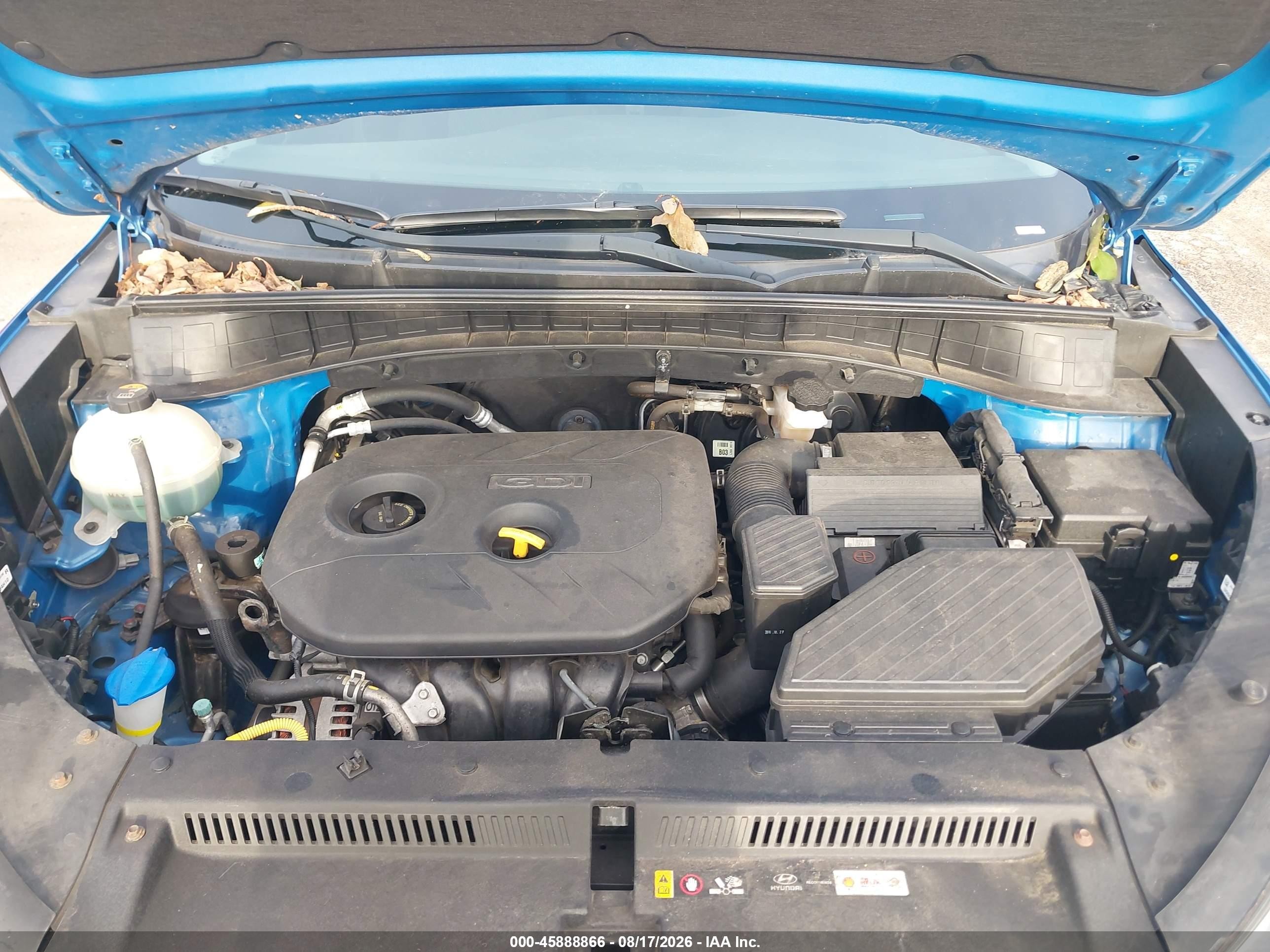 2017 Hyundai Tucson Se Blue vin: KM8J3CA47HU350353