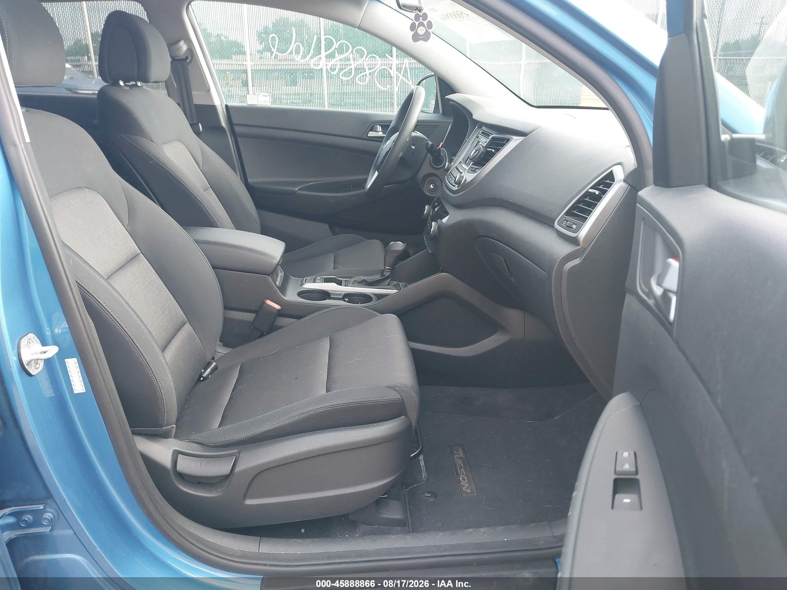 2017 Hyundai Tucson Se Blue vin: KM8J3CA47HU350353