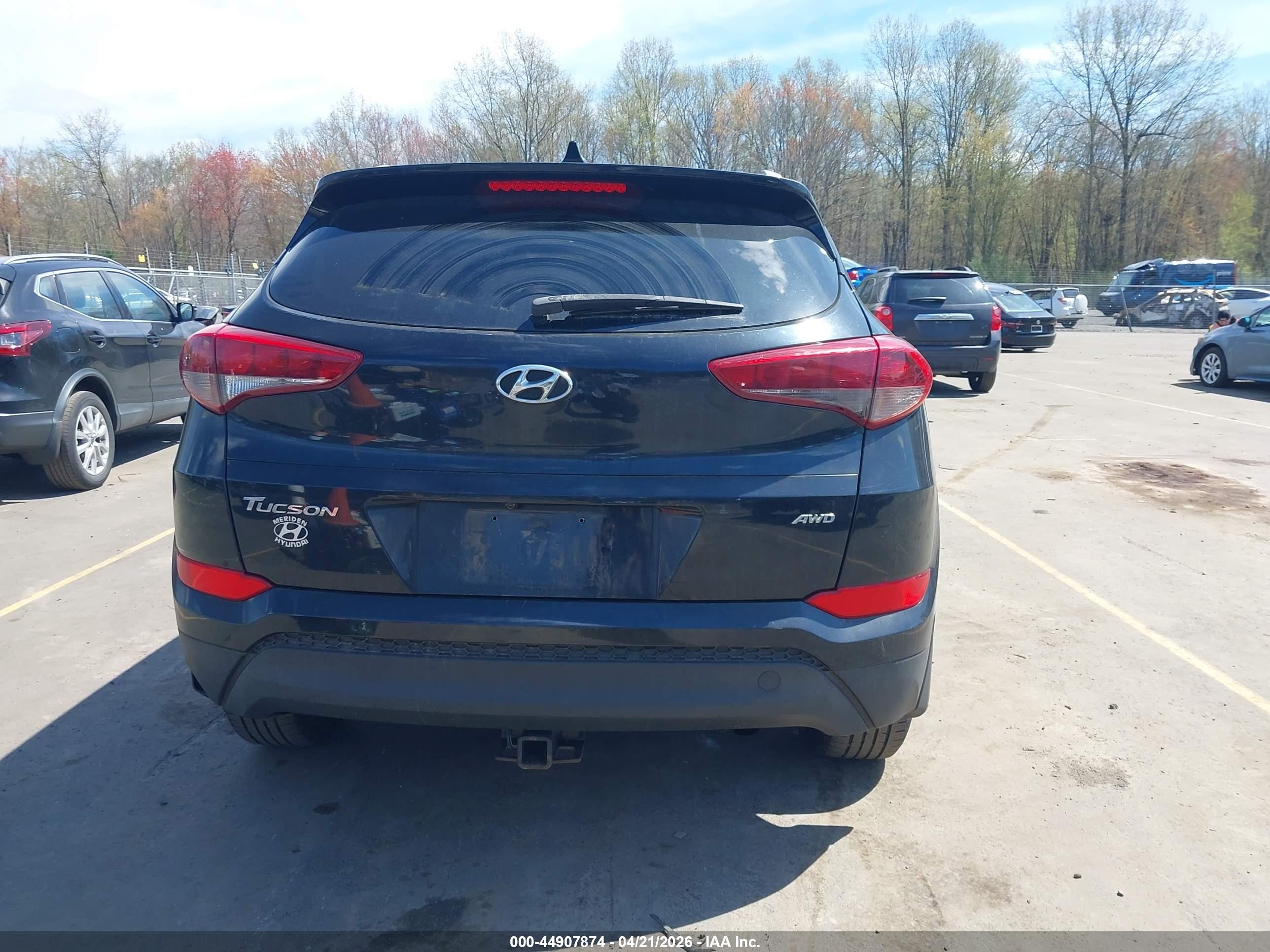 2017 Hyundai Tucson Se Plus Черный vin: KM8J3CA47HU468094