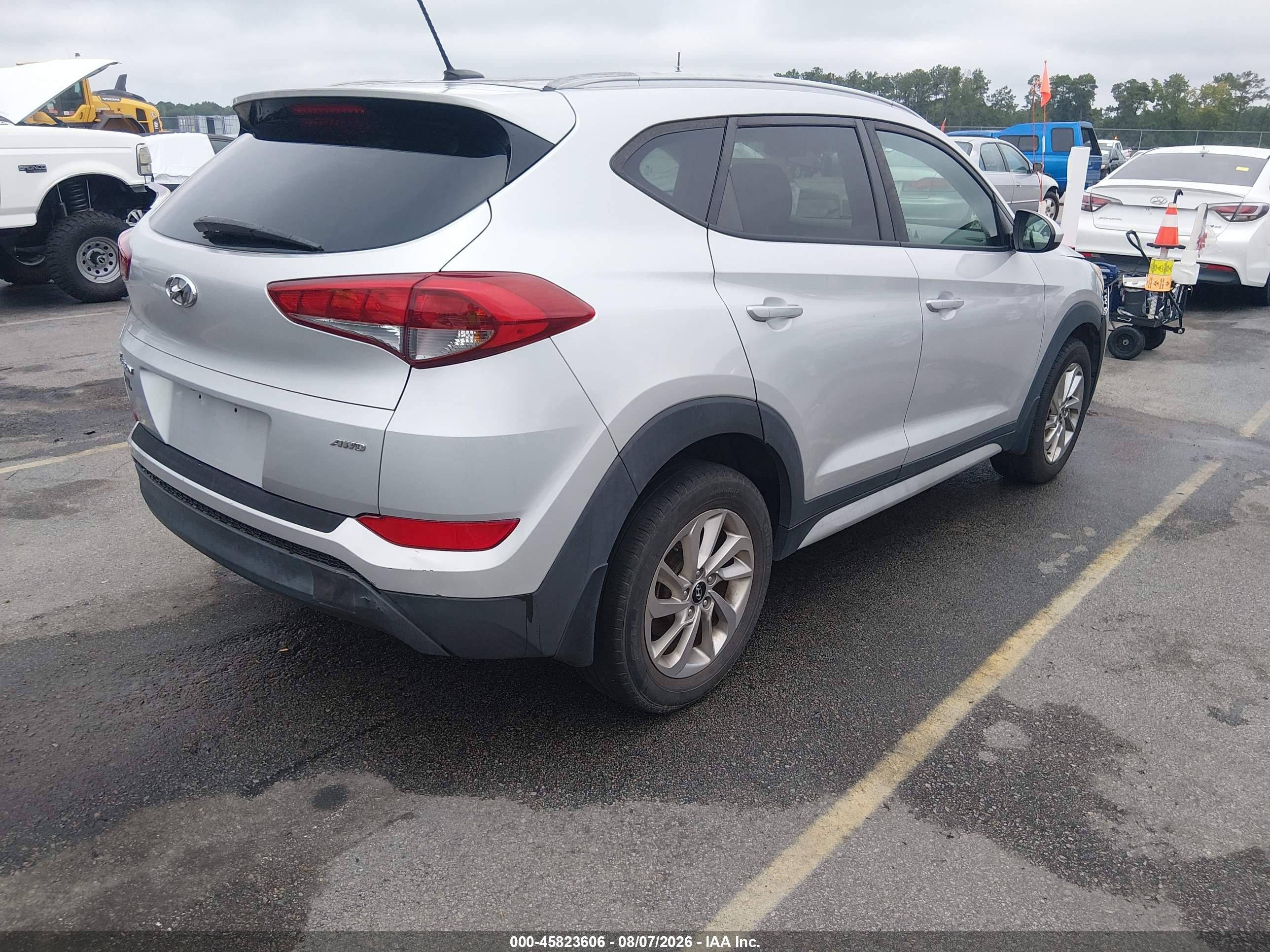 2017 Hyundai Tucson Se Silver vin: KM8J3CA47HU583407