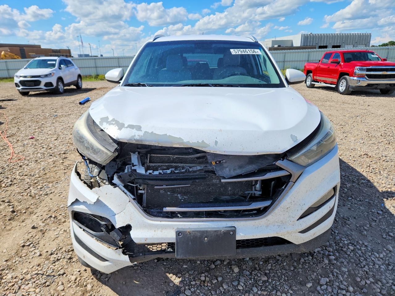 2016 Hyundai Tucson Se White vin: KM8J3CA48GU065482