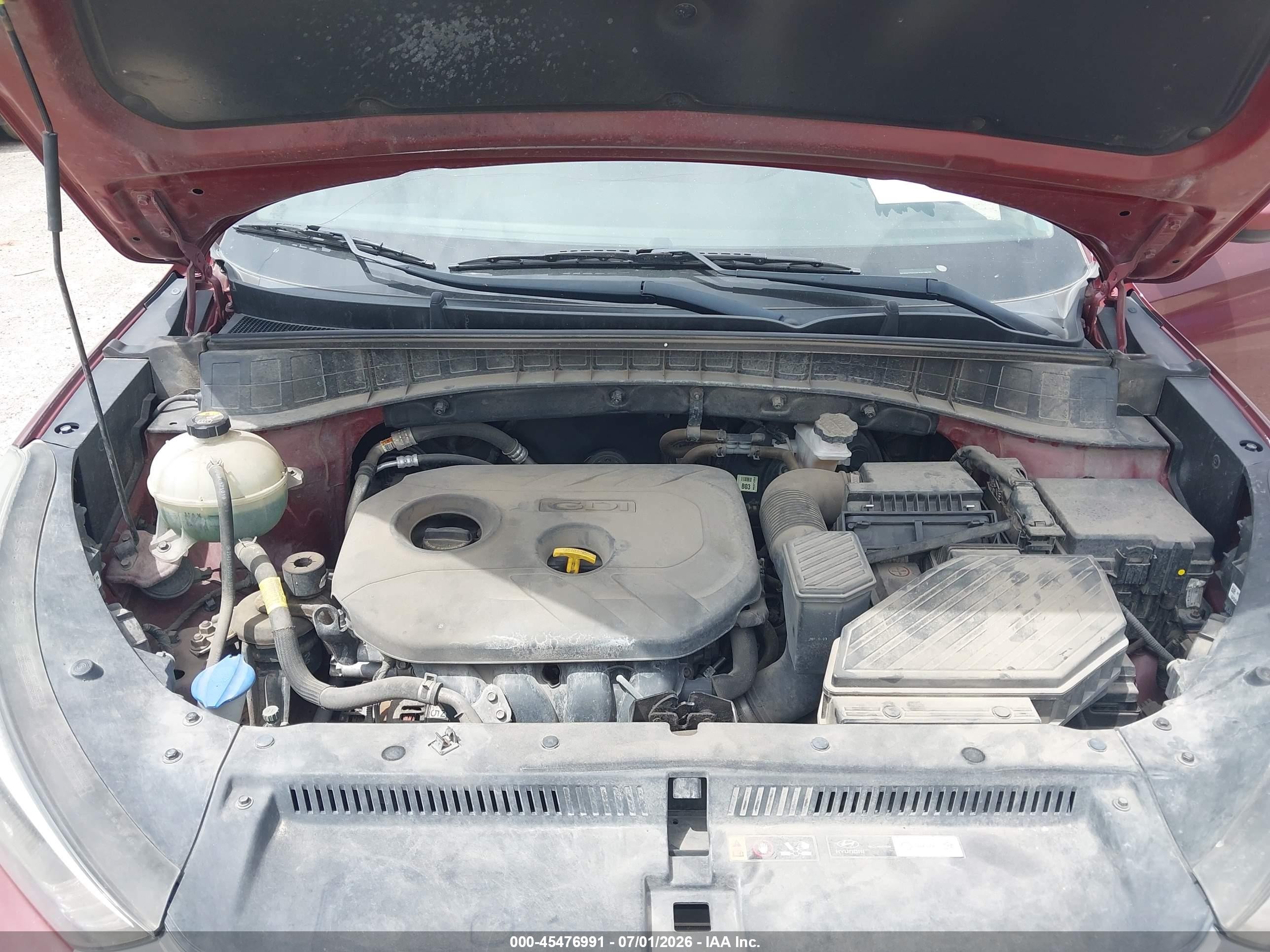 2018 Hyundai Tucson Sel Maroon vin: KM8J3CA48JU619577