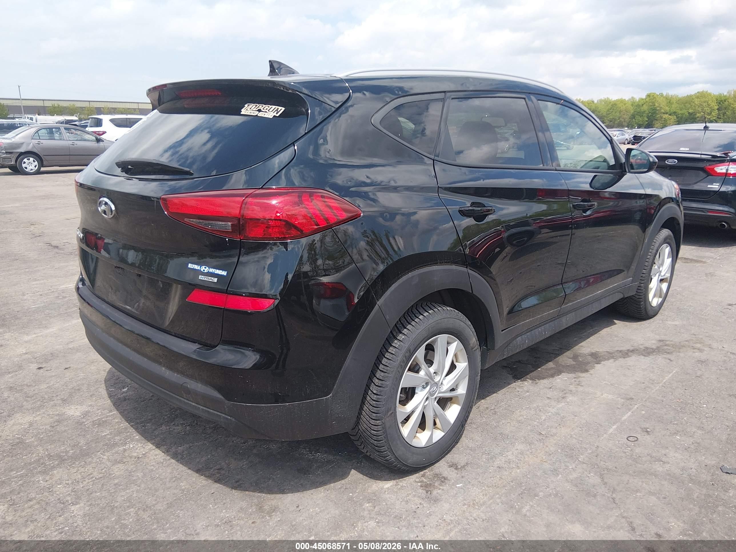 2020 Hyundai Tucson Value Black vin: KM8J3CA48LU168704