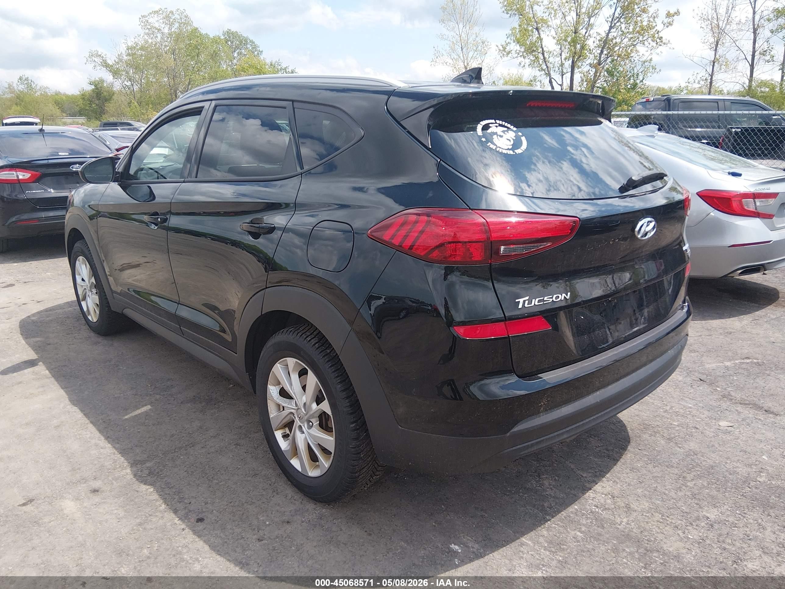 2020 Hyundai Tucson Value Black vin: KM8J3CA48LU168704