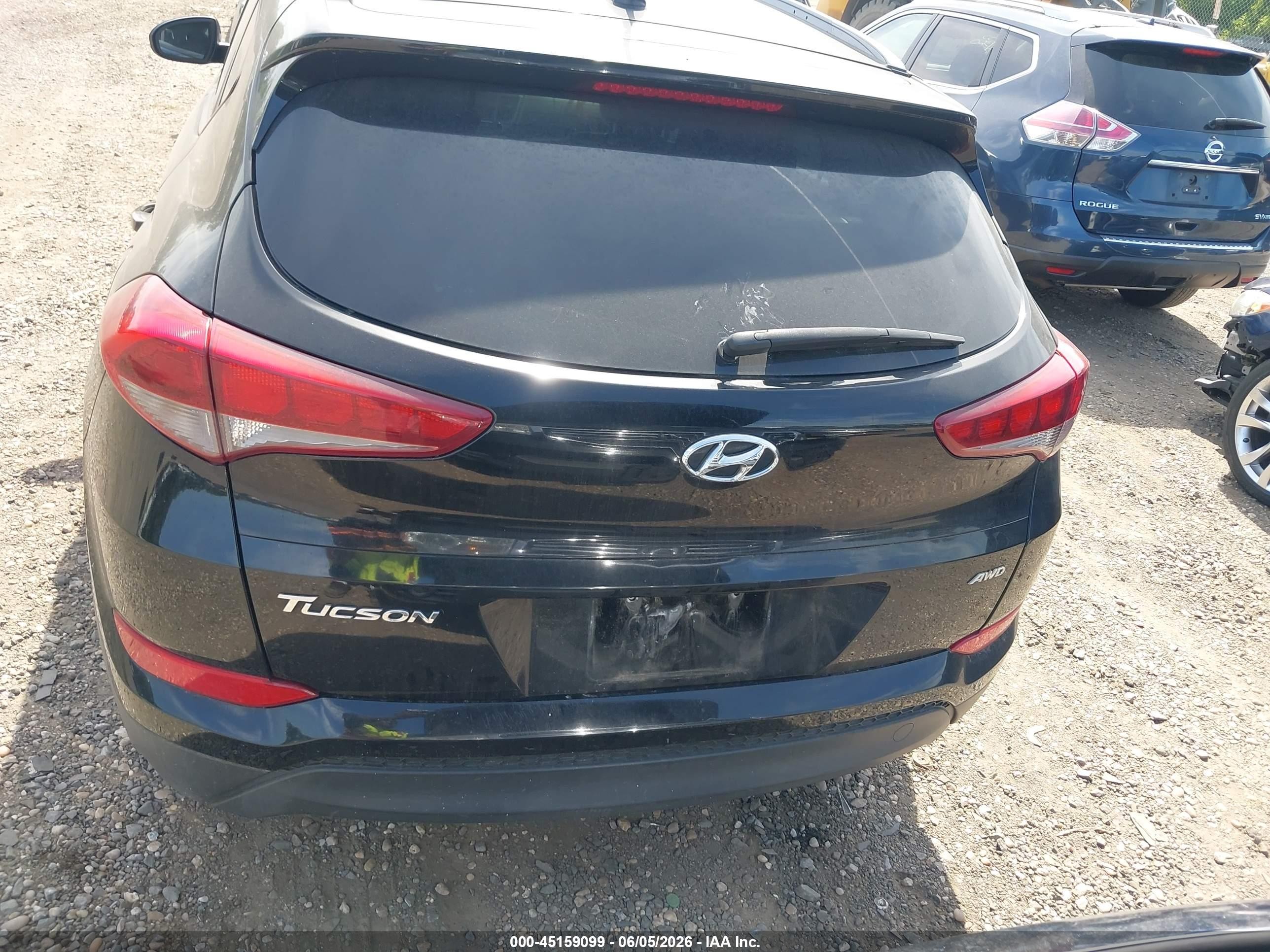 2016 Hyundai Tucson Se Черный vin: KM8J3CA49GU127519