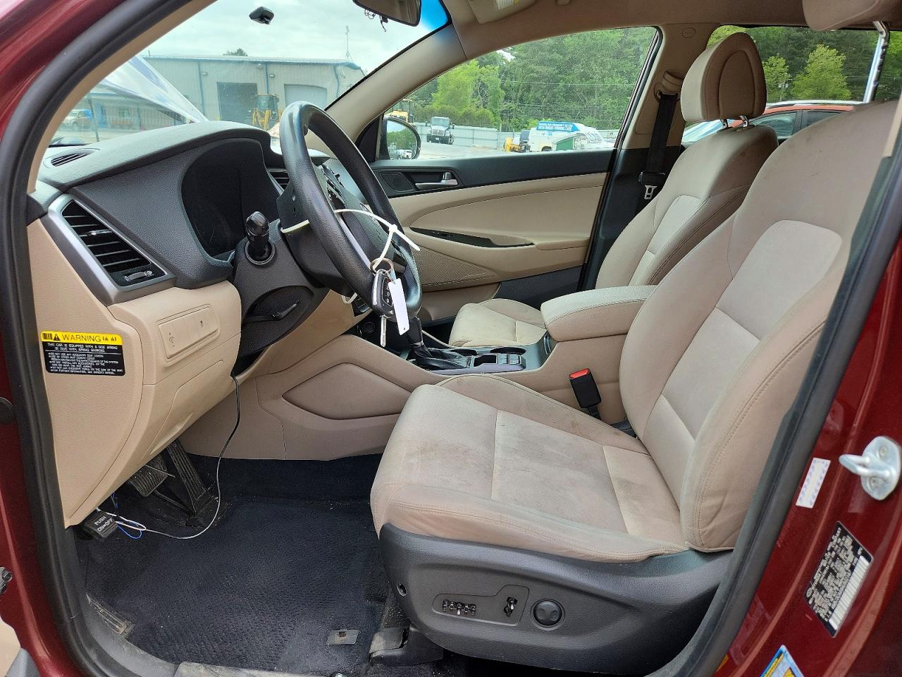 2017 Hyundai Tucson Se Burgundy vin: KM8J3CA49HU502147