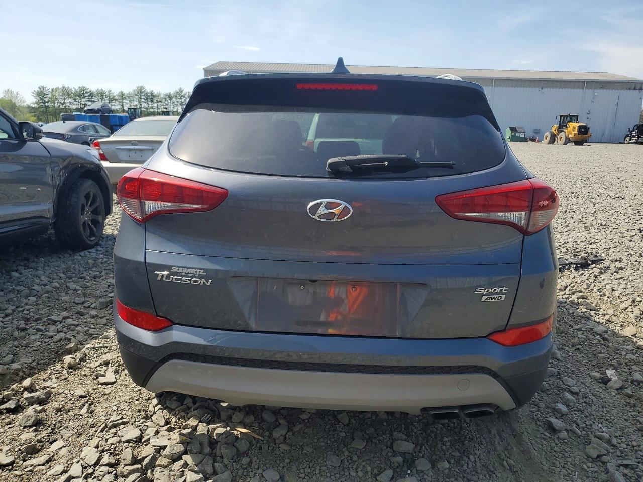 2018 Hyundai Tucson Sport Серый vin: KM8J3CAL0JU770615