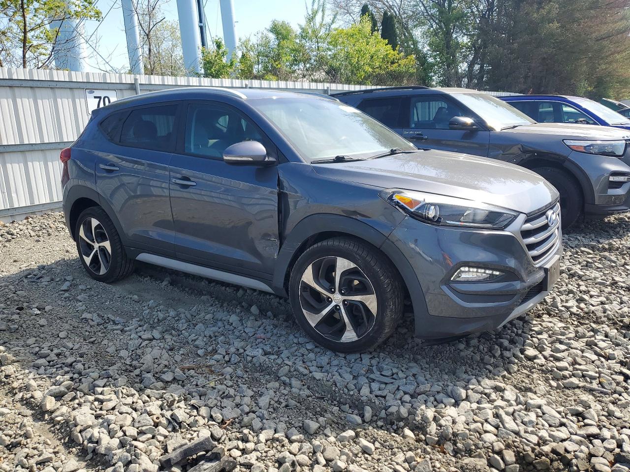 2018 Hyundai Tucson Sport Серый vin: KM8J3CAL0JU770615