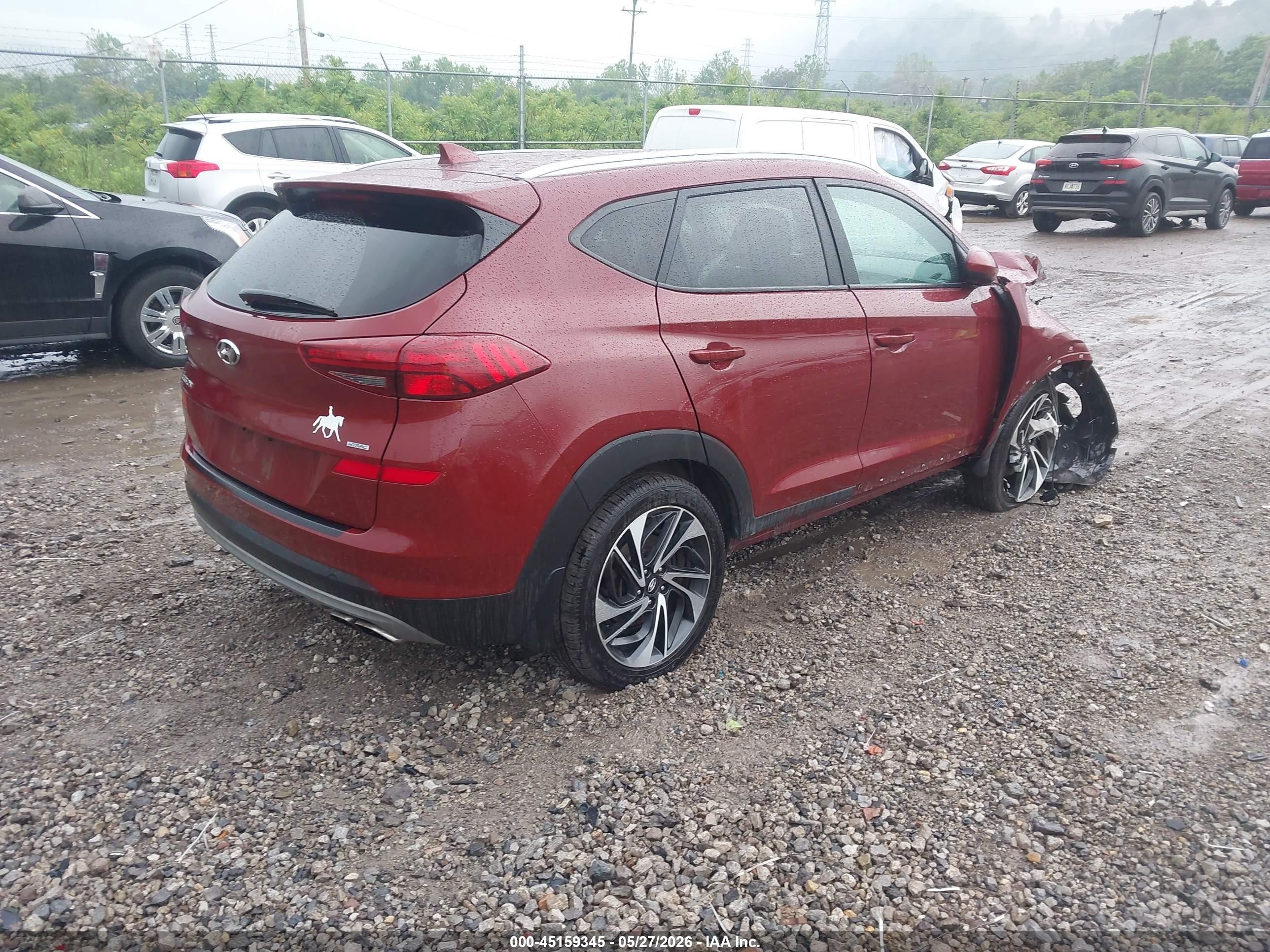 2020 Hyundai Tucson Sport Бордовый vin: KM8J3CAL1LU158328