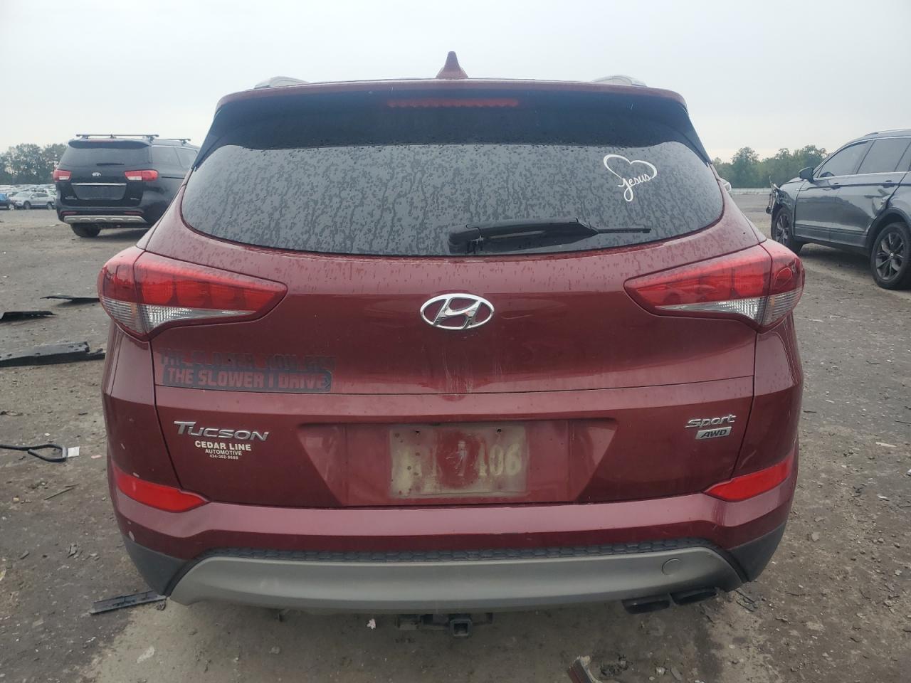 2018 Hyundai Tucson Sport Red vin: KM8J3CAL2JU796665