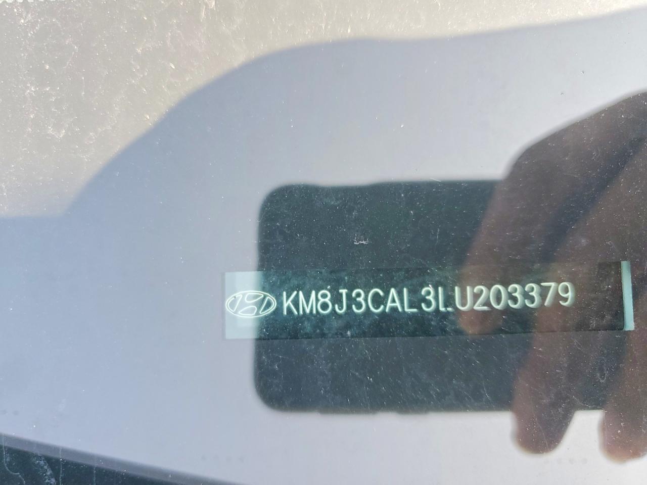 2020 Hyundai Tucson Sel White vin: KM8J3CAL3LU203379