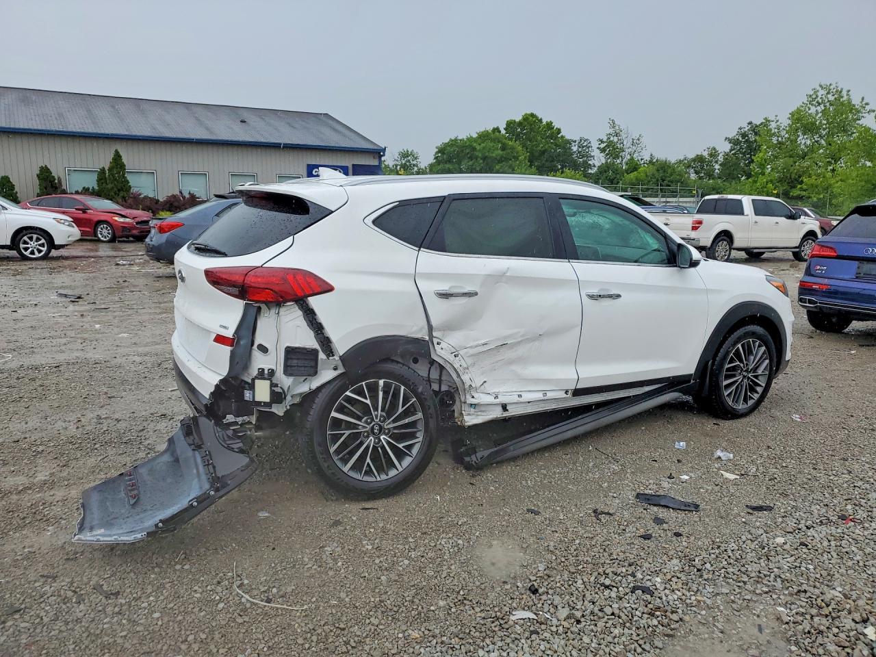 2019 Hyundai Tucson Limited White vin: KM8J3CAL4KU862702