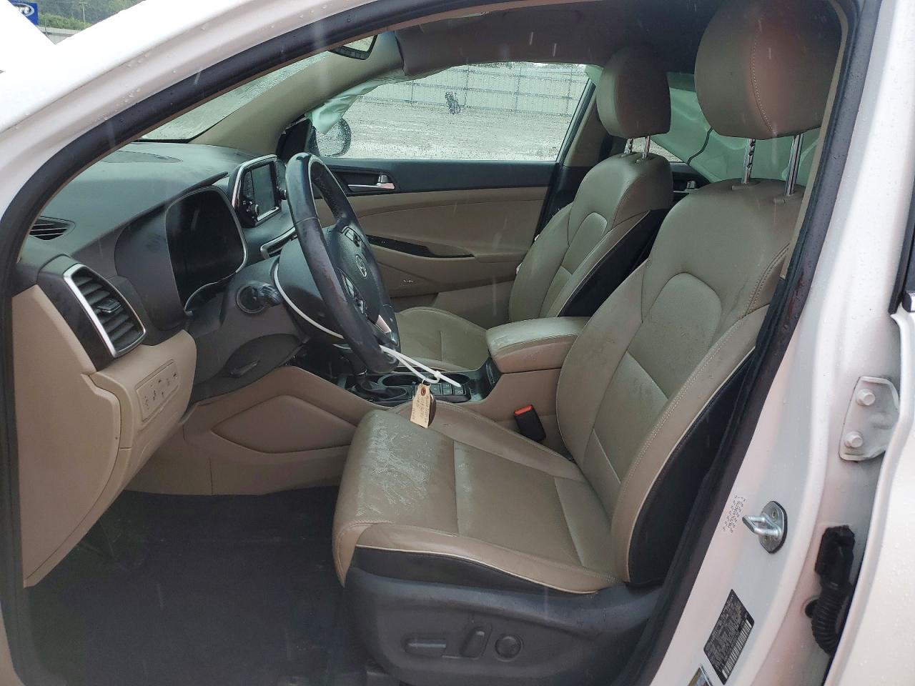 2019 Hyundai Tucson Limited White vin: KM8J3CAL4KU862702