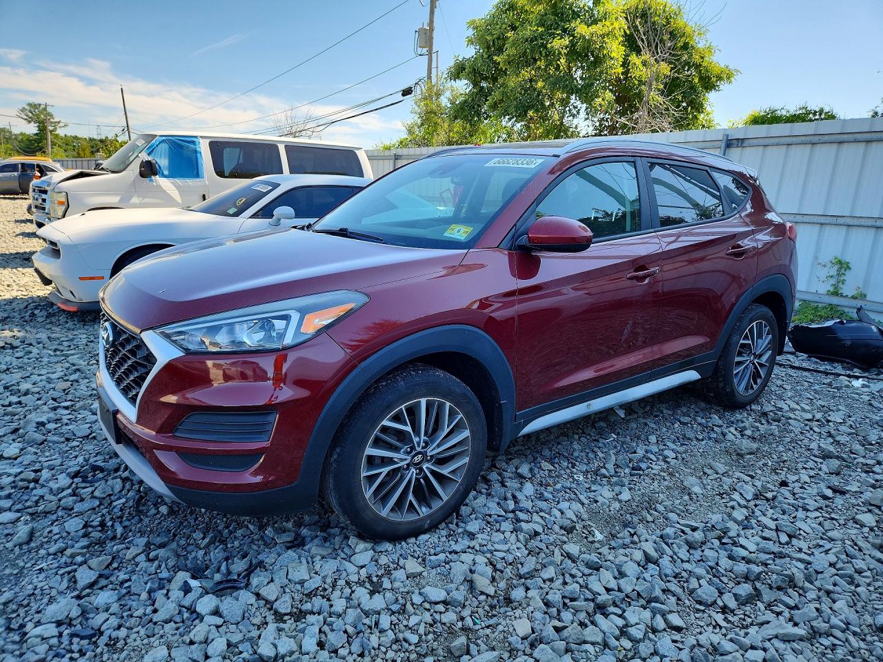 2019 Hyundai Tucson Sel Burgundy vin: KM8J3CAL6KU993758