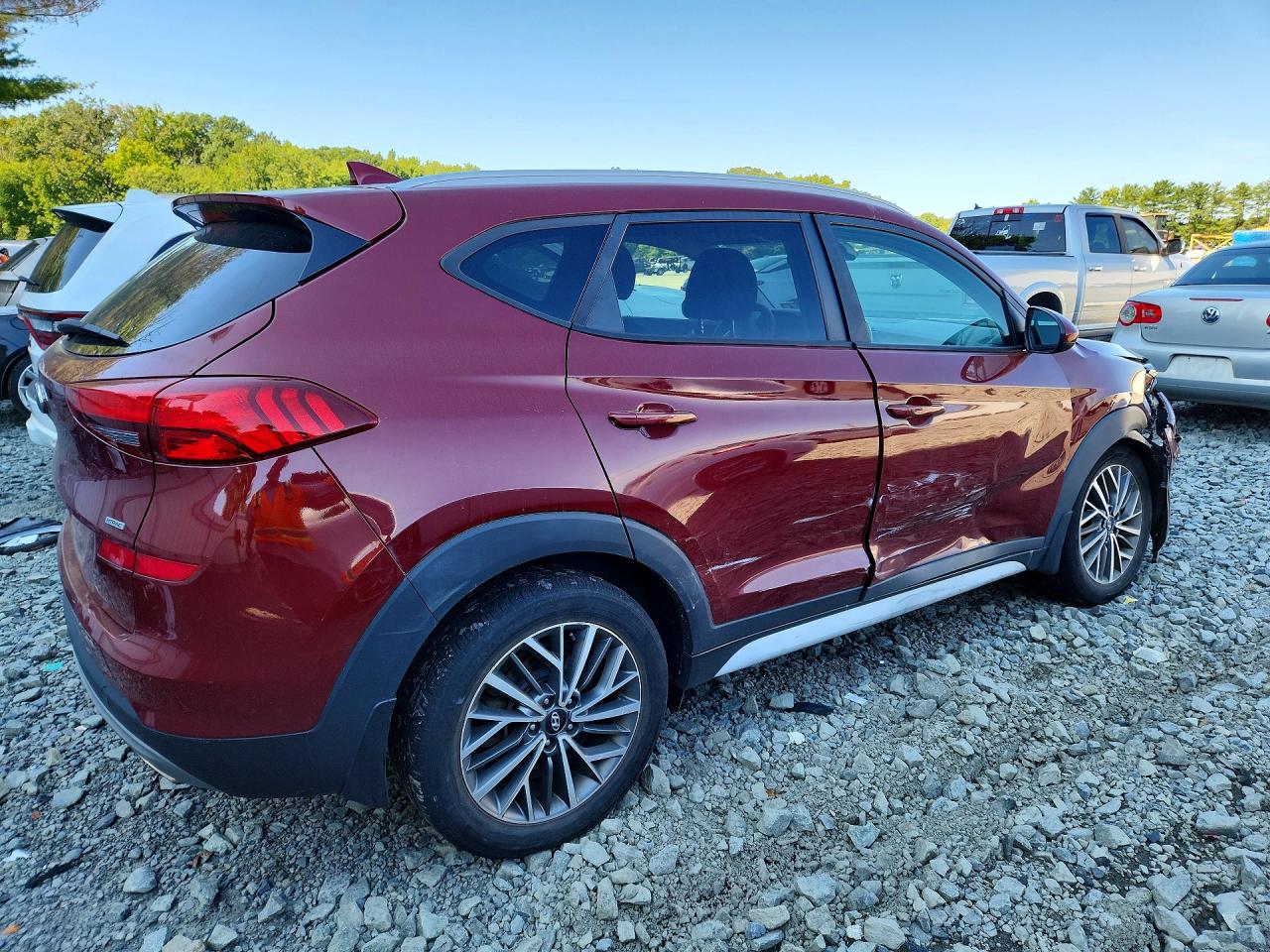 2019 Hyundai Tucson Sel Burgundy vin: KM8J3CAL6KU993758
