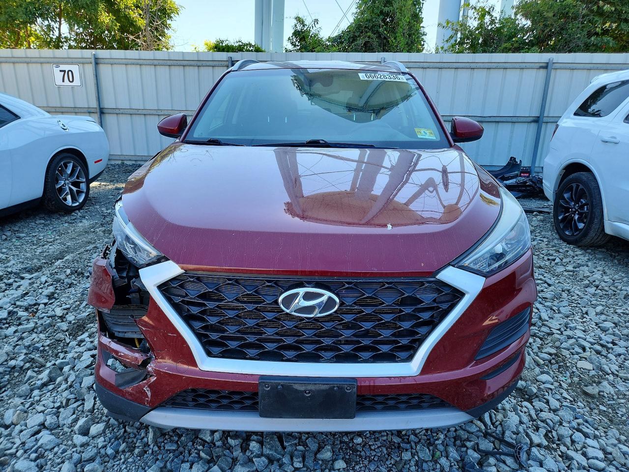 2019 Hyundai Tucson Sel Burgundy vin: KM8J3CAL6KU993758