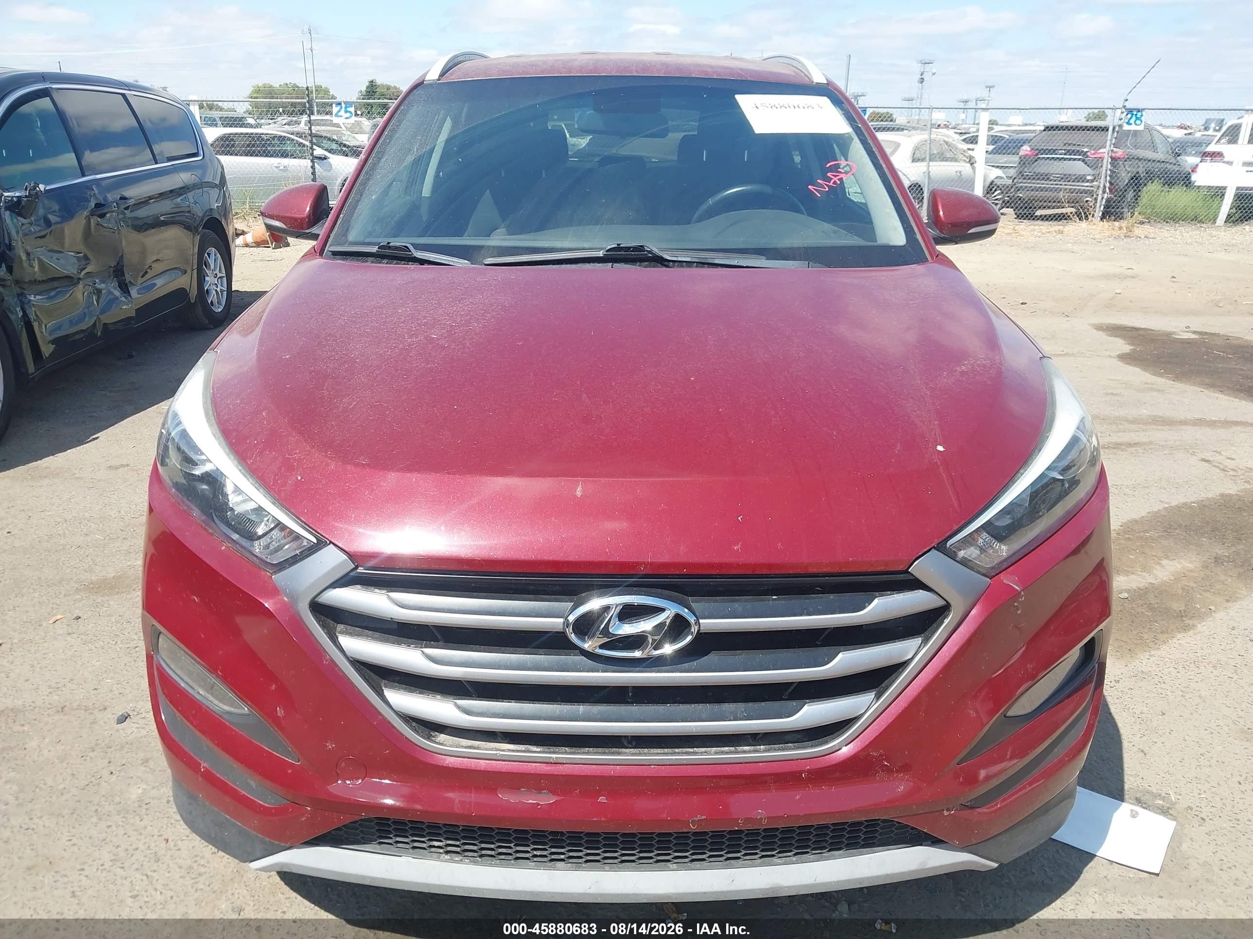 2018 Hyundai Tucson Sport Бордовый vin: KM8J3CAL7JU776850