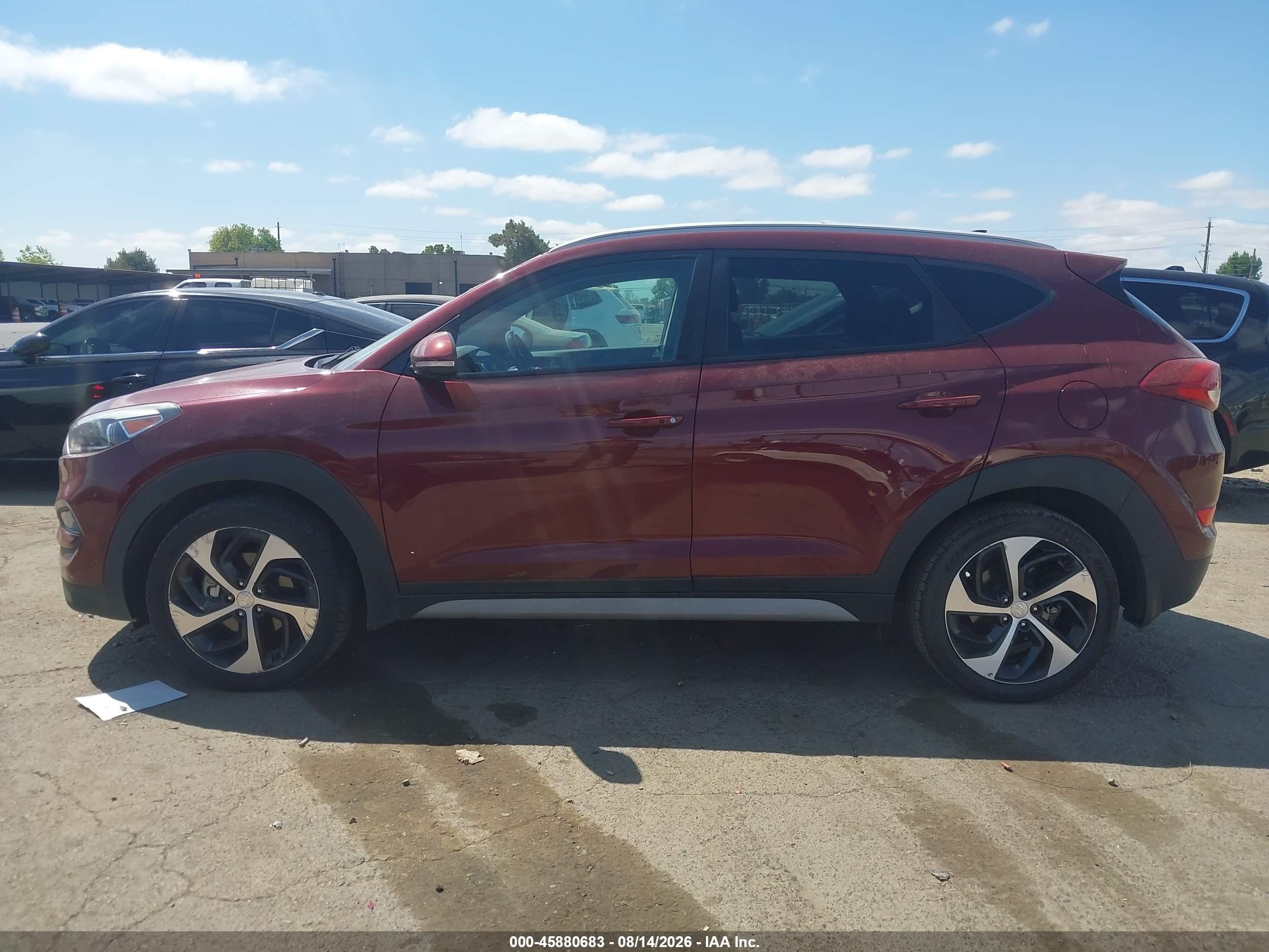 2018 Hyundai Tucson Sport Бордовый vin: KM8J3CAL7JU776850