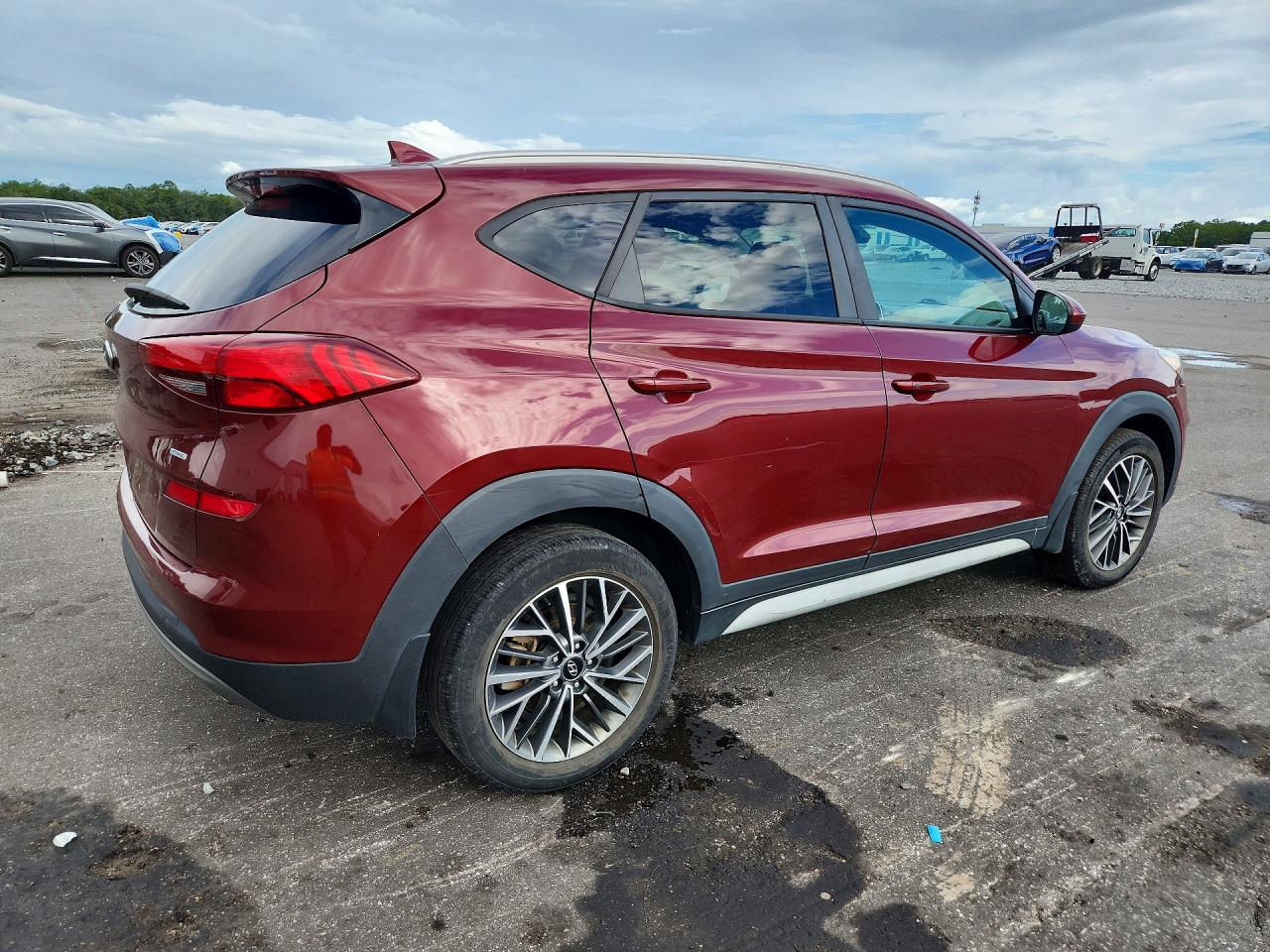 2019 Hyundai Tucson Sel Maroon vin: KM8J3CALXKU845404